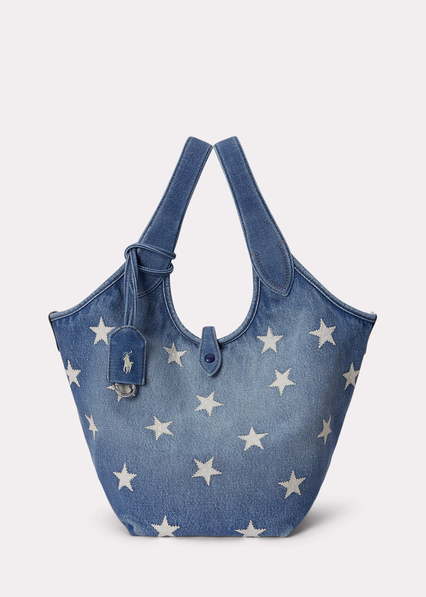 Denim-Tragetasche Polo Play mit Sternen - RALPH LAUREN OUTLET