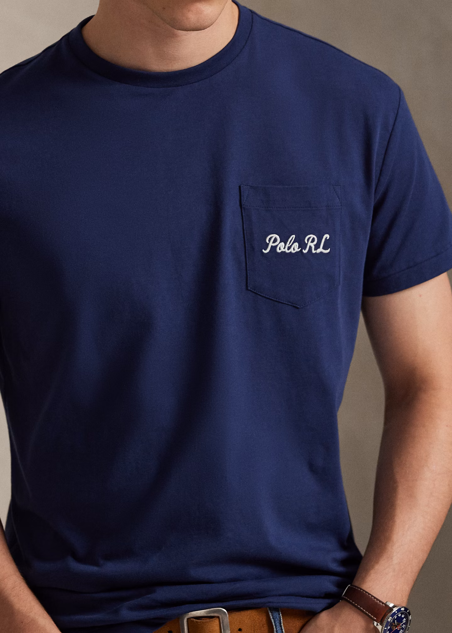 Custom-Slim-Fit T-Shirt mit Polo Bear - RALPH LAUREN OUTLET