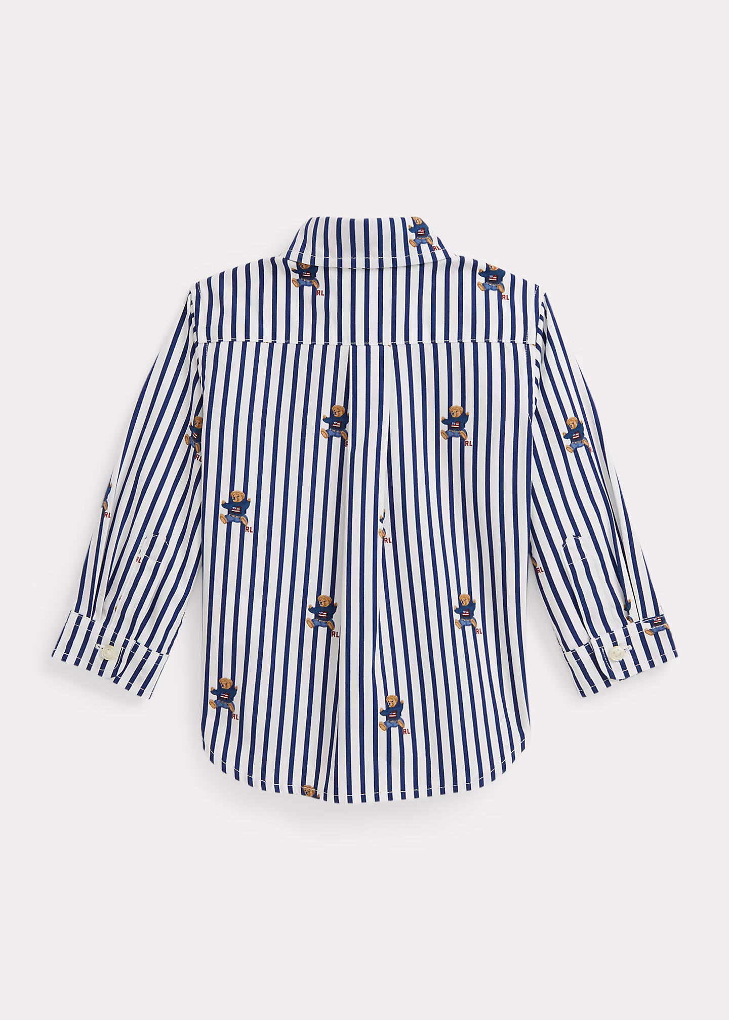 Gestreiftes Popelinehemd mit Polo Bear - RALPH LAUREN OUTLET