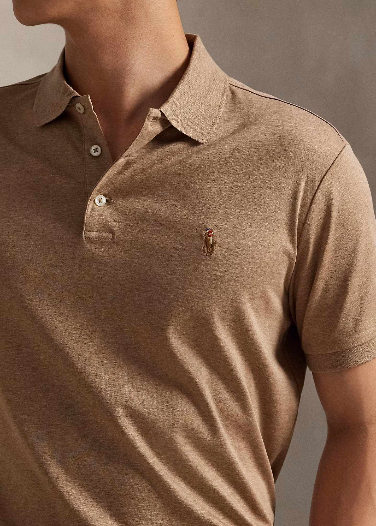 Custom-Slim-Fit Baumwoll-Poloshirt - RALPH LAUREN OUTLET