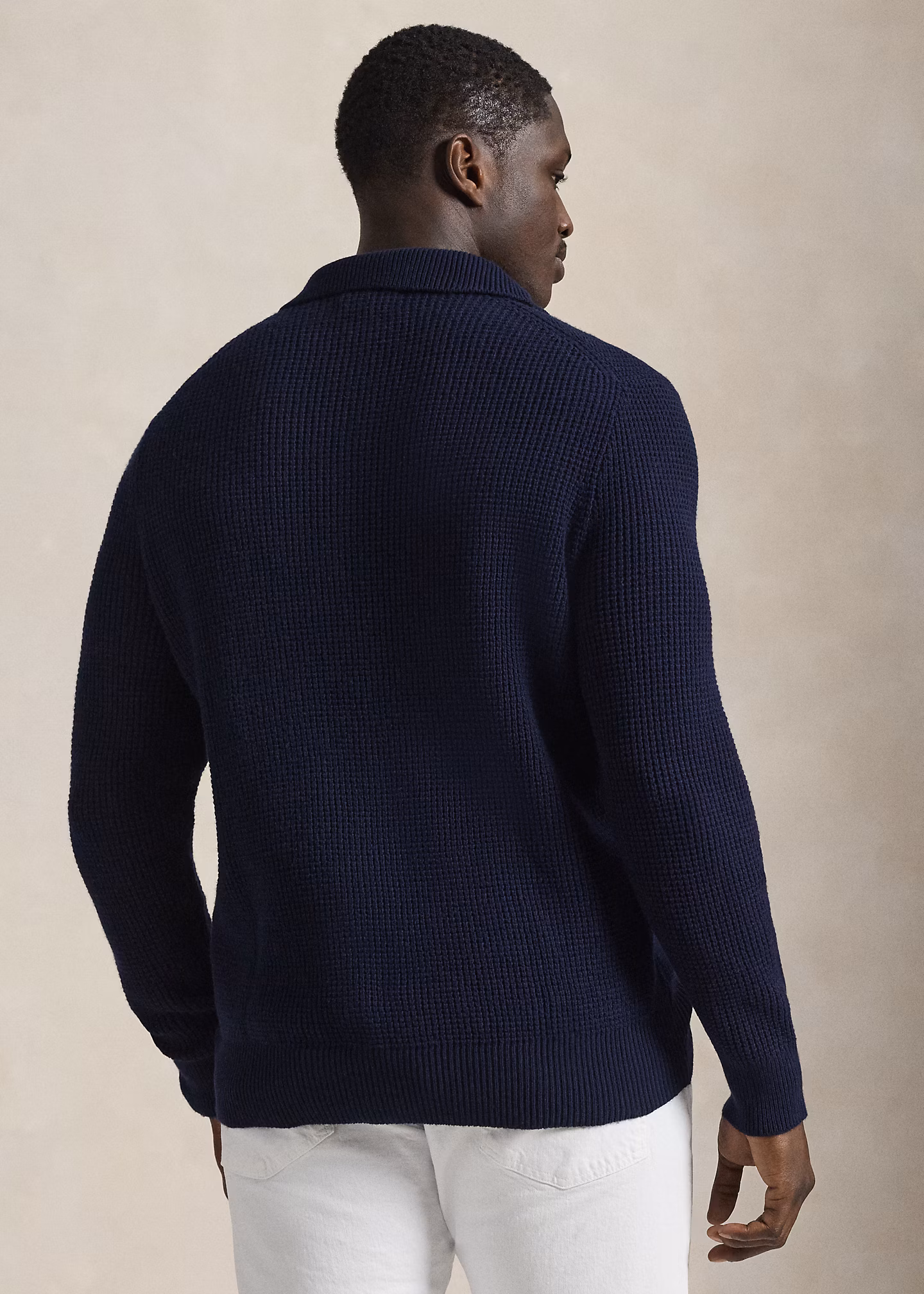 Strukturierter Pullover mit Polokragen - RALPH LAUREN OUTLET