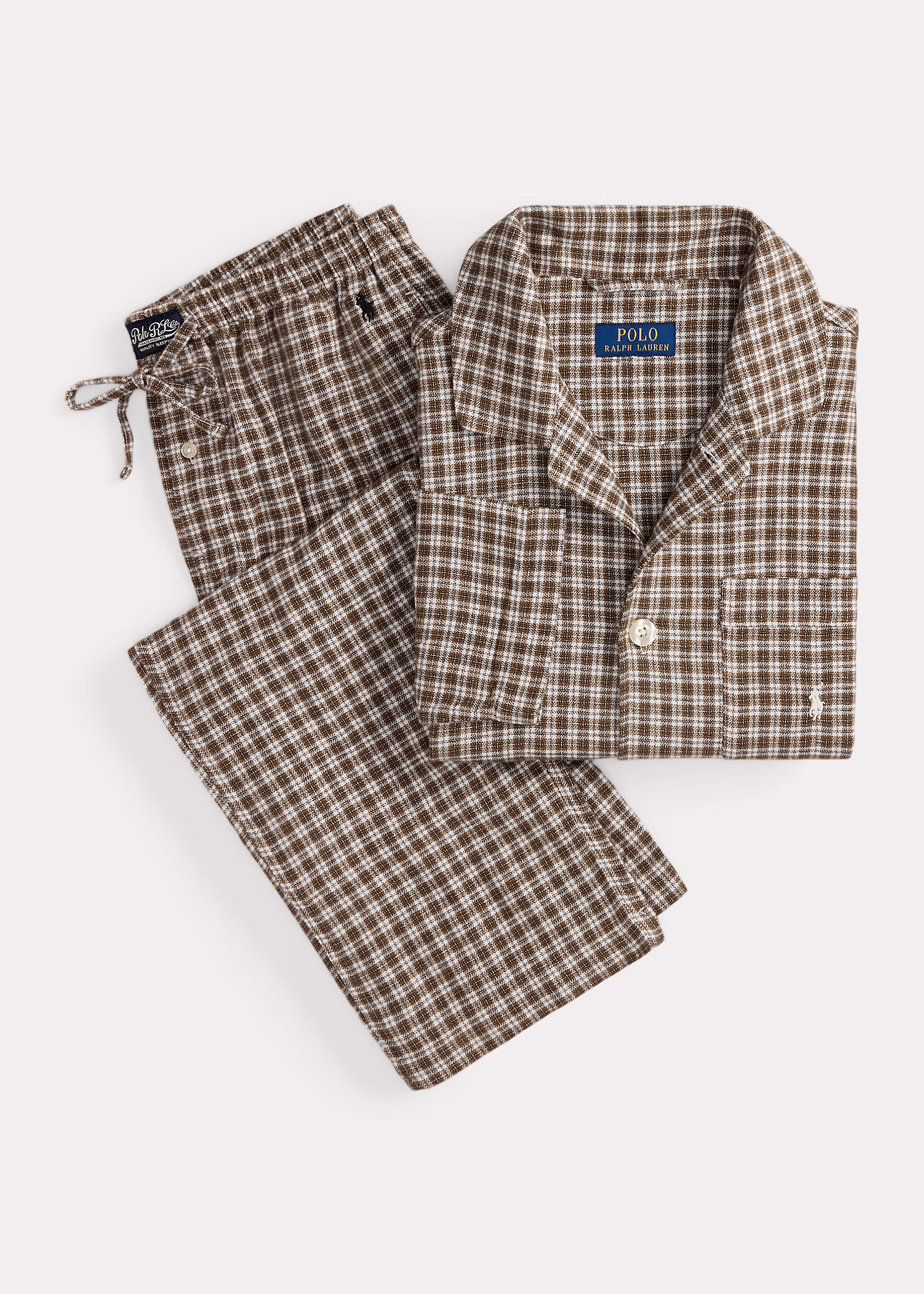 Karierter Pyjama aus Flanell - RALPH LAUREN OUTLET