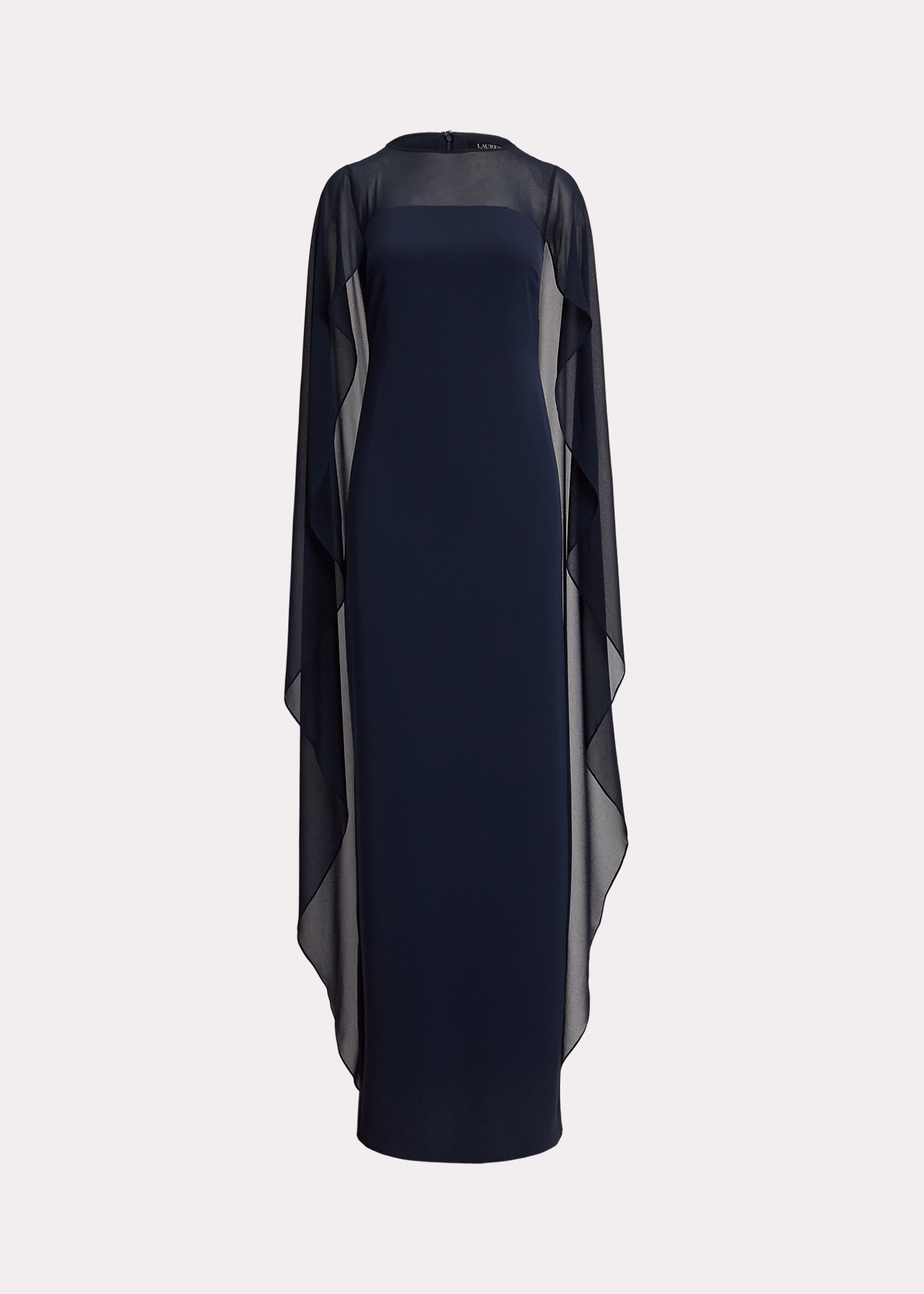 Georgette-Abendkleid mit Cape - RALPH LAUREN OUTLET