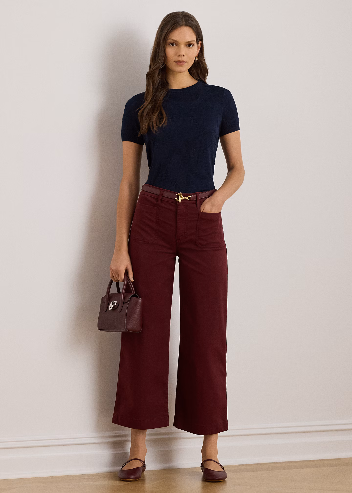 Chinohose in 3/4-Länge mit weitem Bein - RALPH LAUREN OUTLET