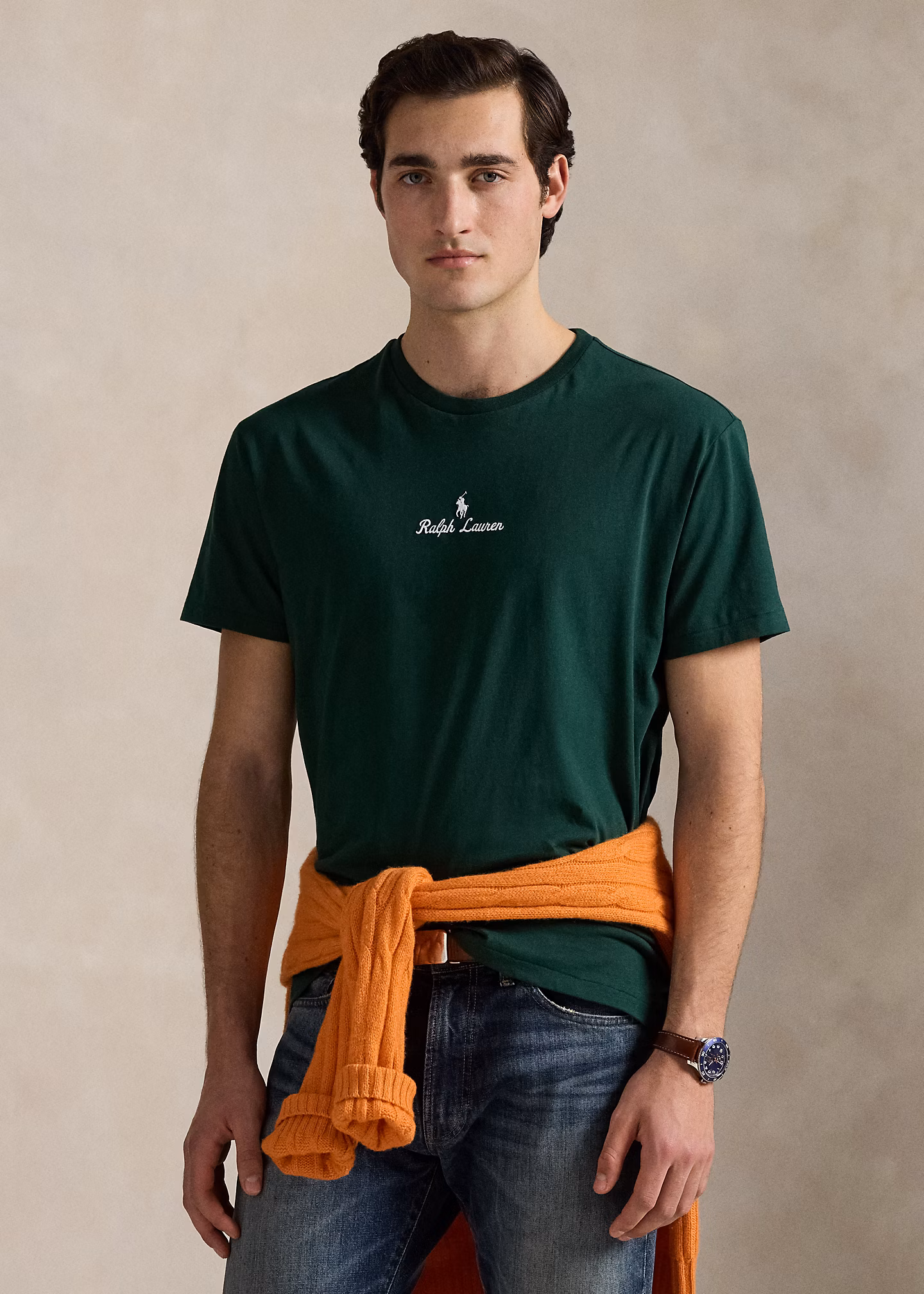 Classic-Fit Jersey-T-Shirt mit Logo - RALPH LAUREN OUTLET