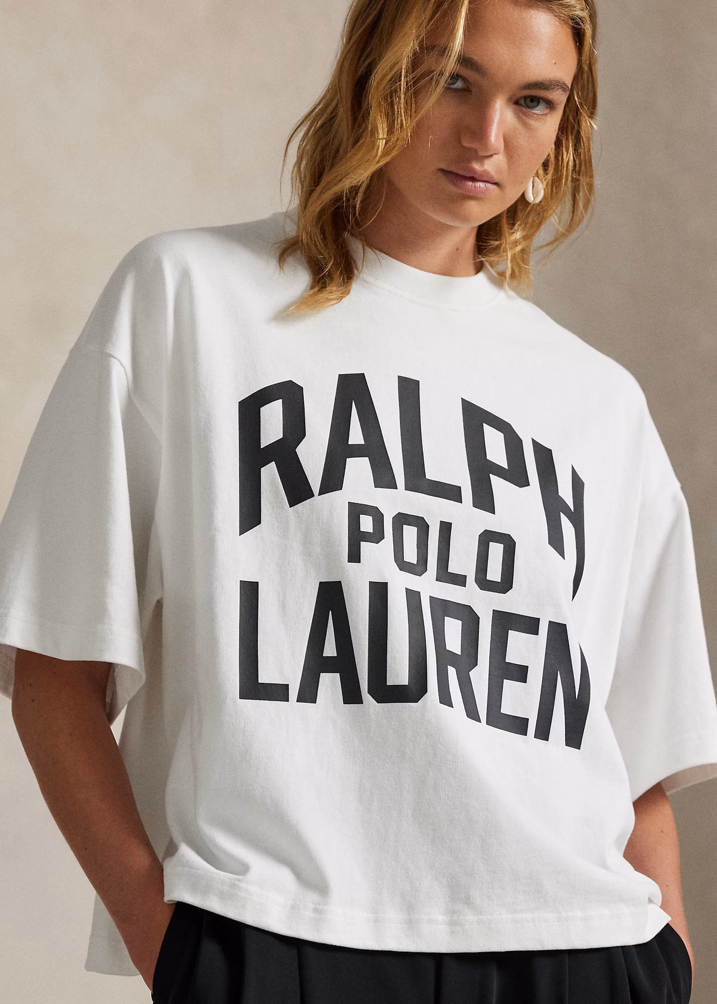 Logo-T-Shirt aus Baumwolljersey - RALPH LAUREN OUTLET
