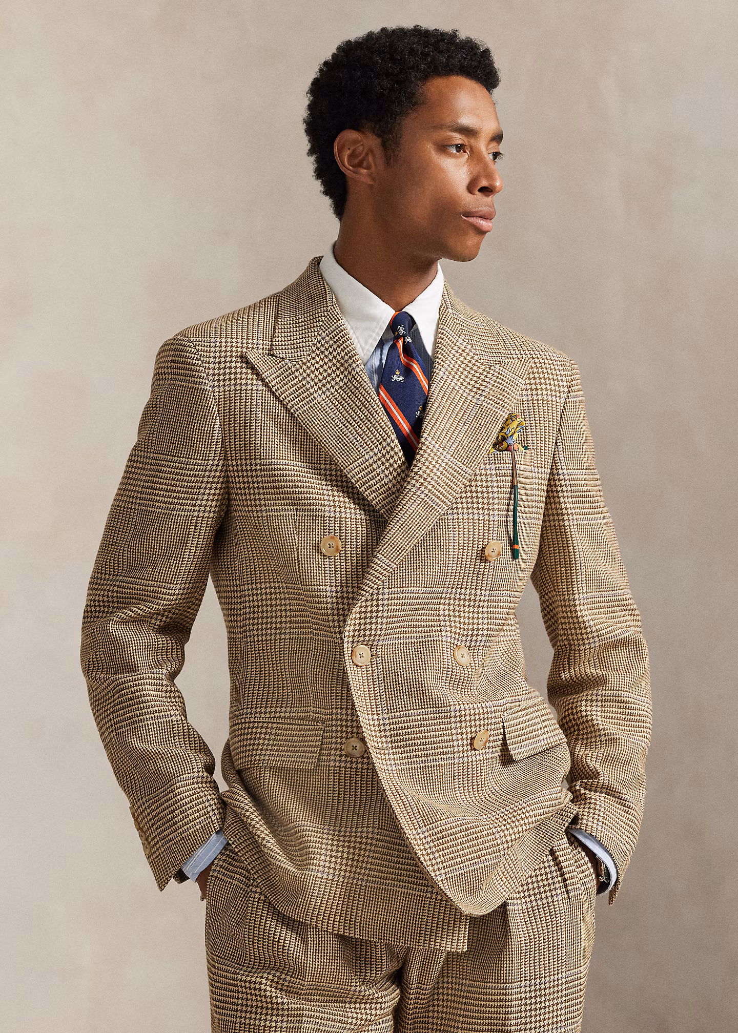 Karierte Tailored-Fit Anzugjacke Polo - RALPH LAUREN OUTLET