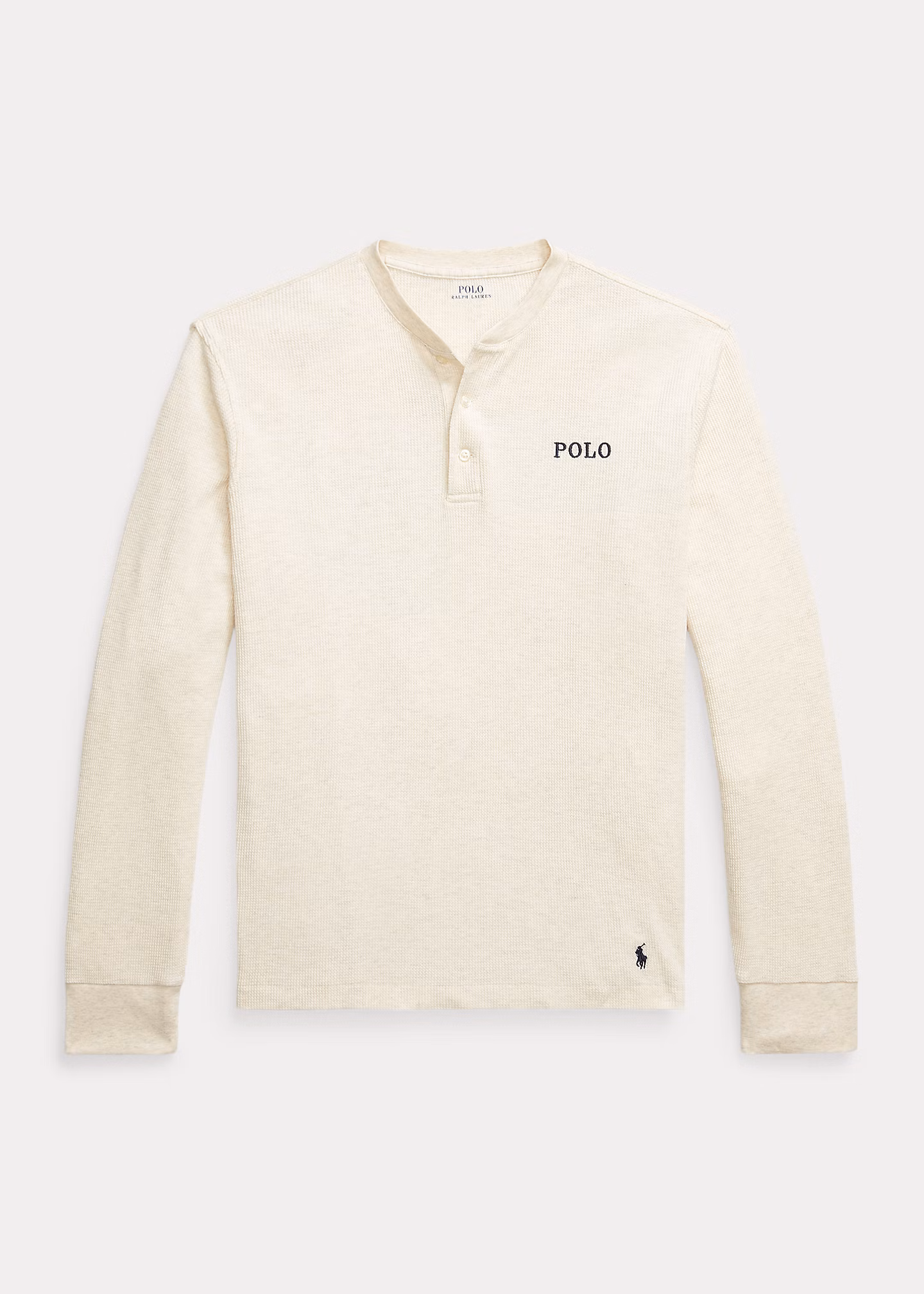 Henley-Nachthemd aus Waffelpiqué - RALPH LAUREN OUTLET