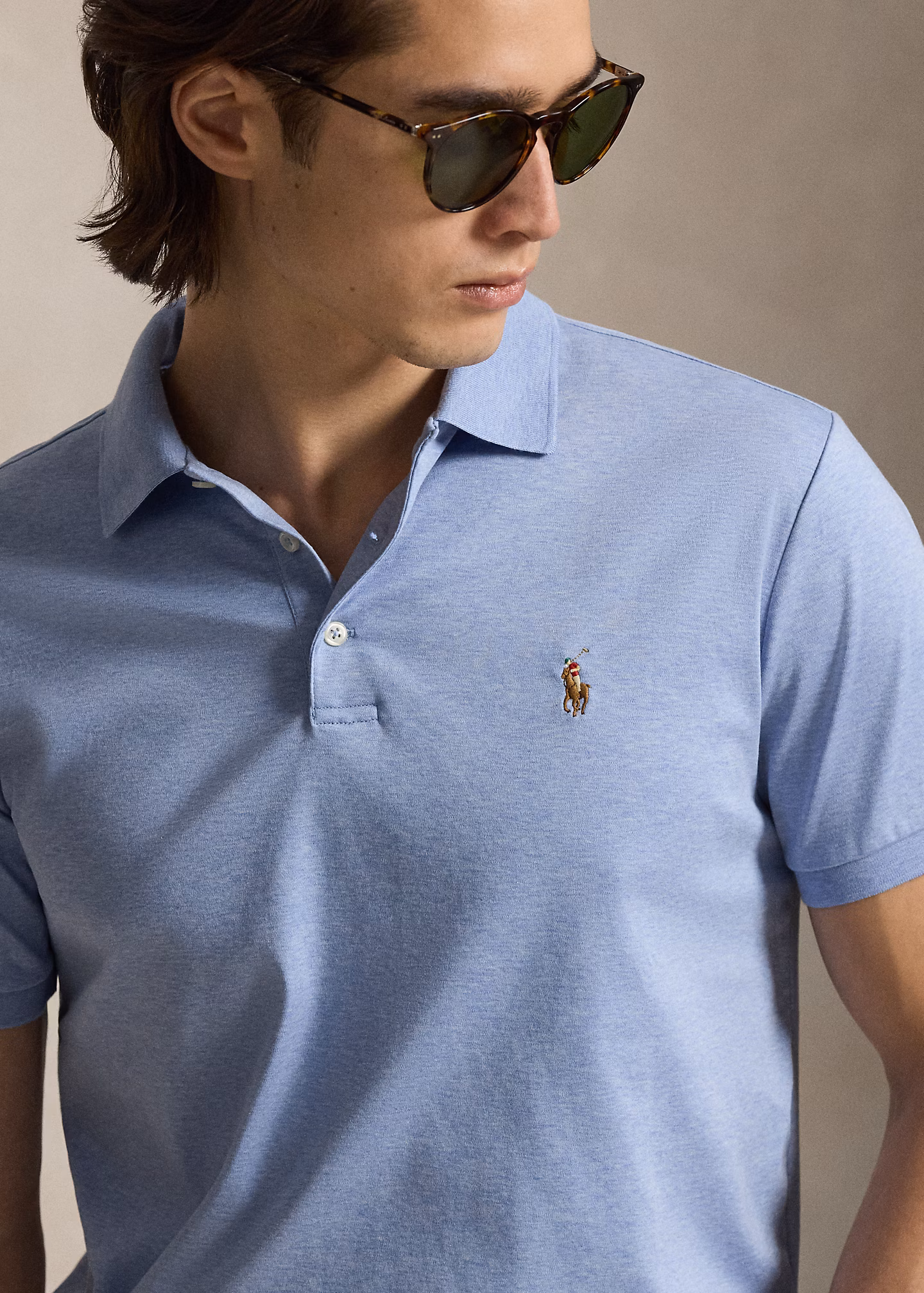 Custom-Slim-Fit Baumwoll-Poloshirt - RALPH LAUREN OUTLET