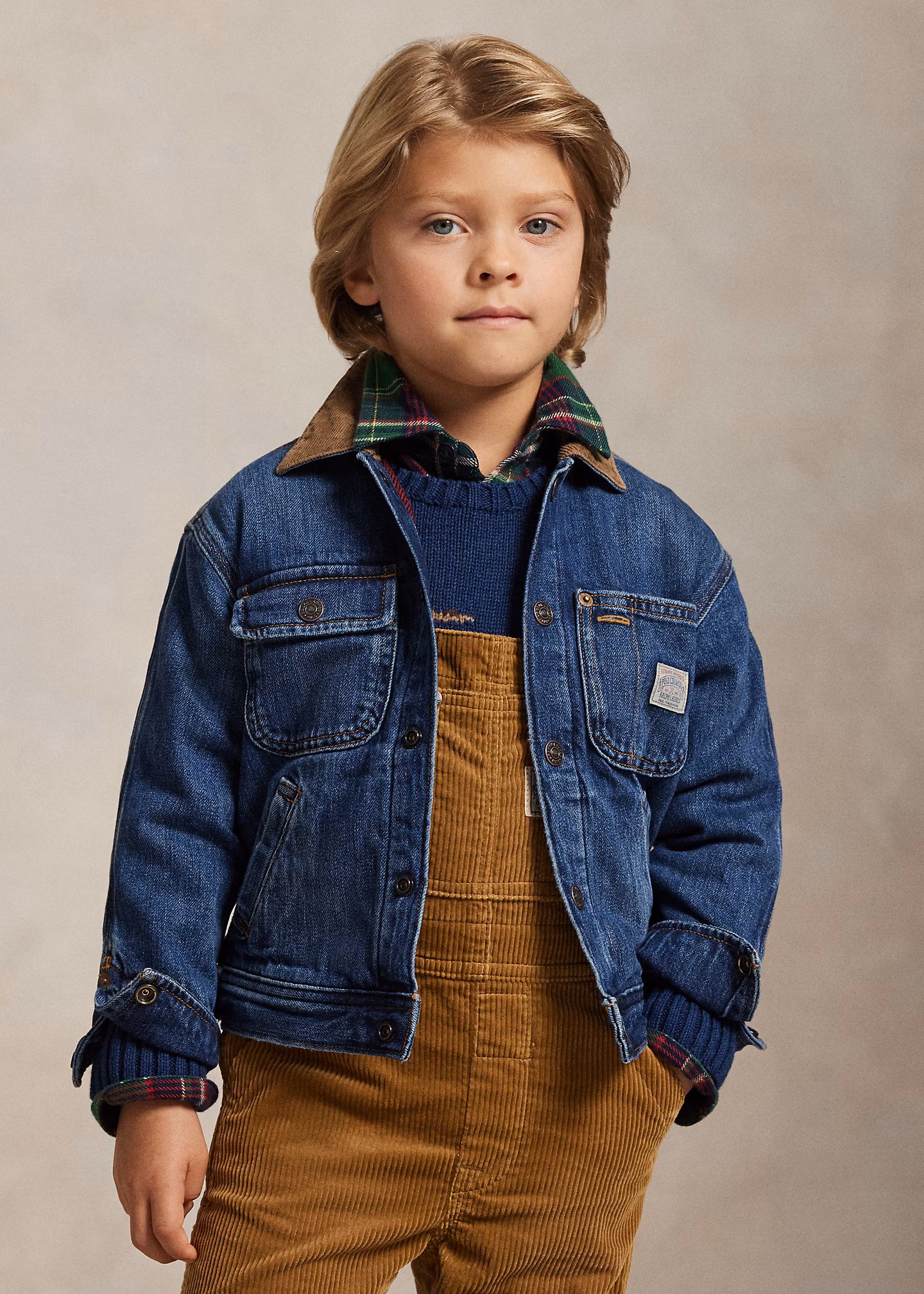 Jeansjacke mit Kordsamtkragen - RALPH LAUREN OUTLET