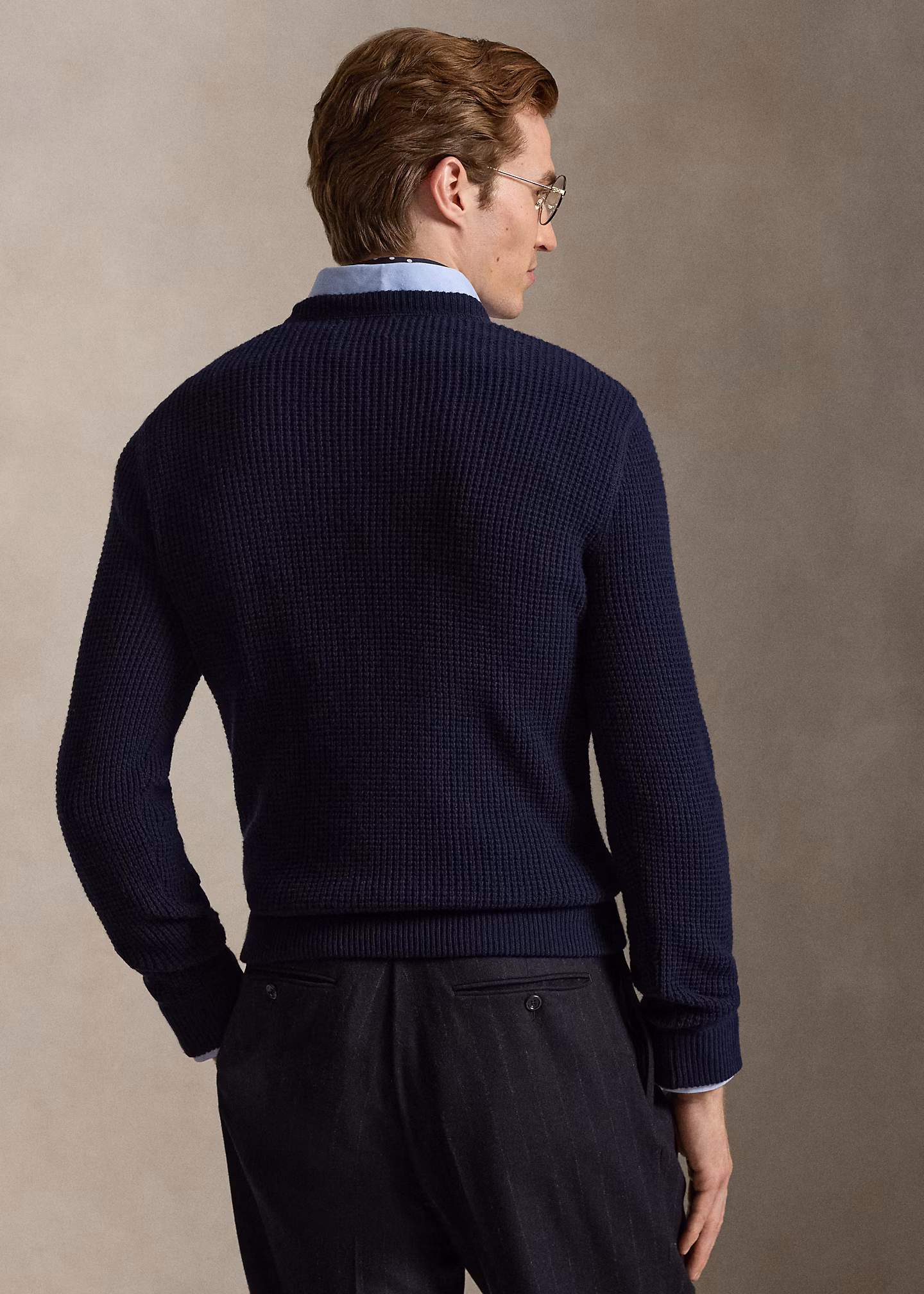 Woll-Baumwollpullover aus Waffelpiqué - RALPH LAUREN OUTLET
