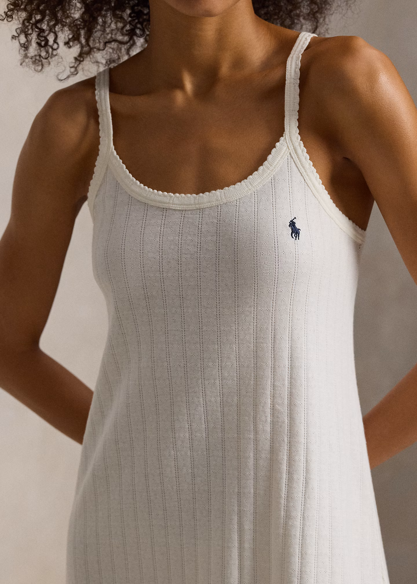 Ärmelloses Nachthemd mit Lochmuster - RALPH LAUREN OUTLET