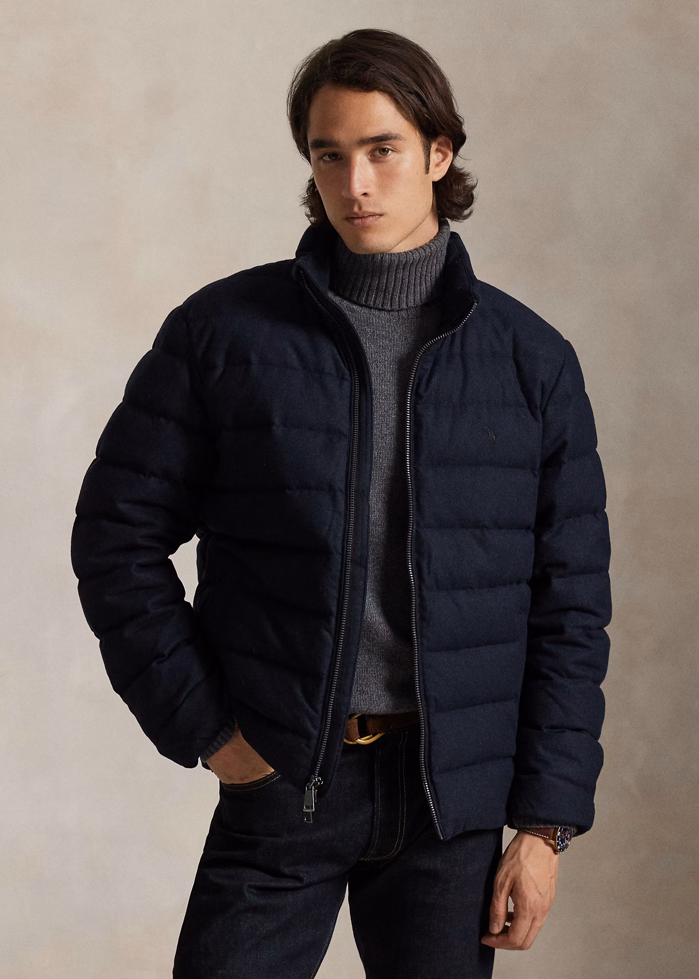 Die Fischgrat-Daunenjacke Colden - RALPH LAUREN OUTLET