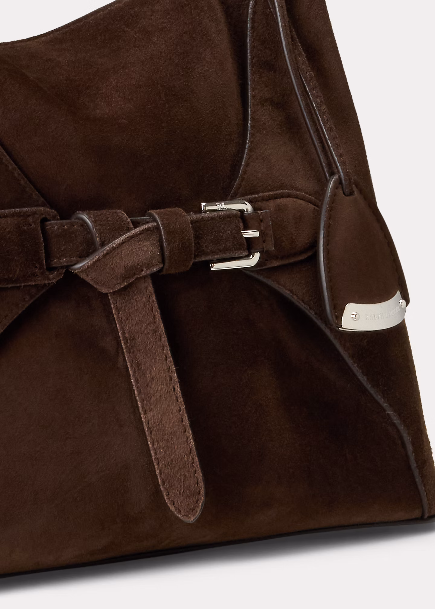 Die Kalbswildledertasche Ralph mit Griff - RALPH LAUREN OUTLET