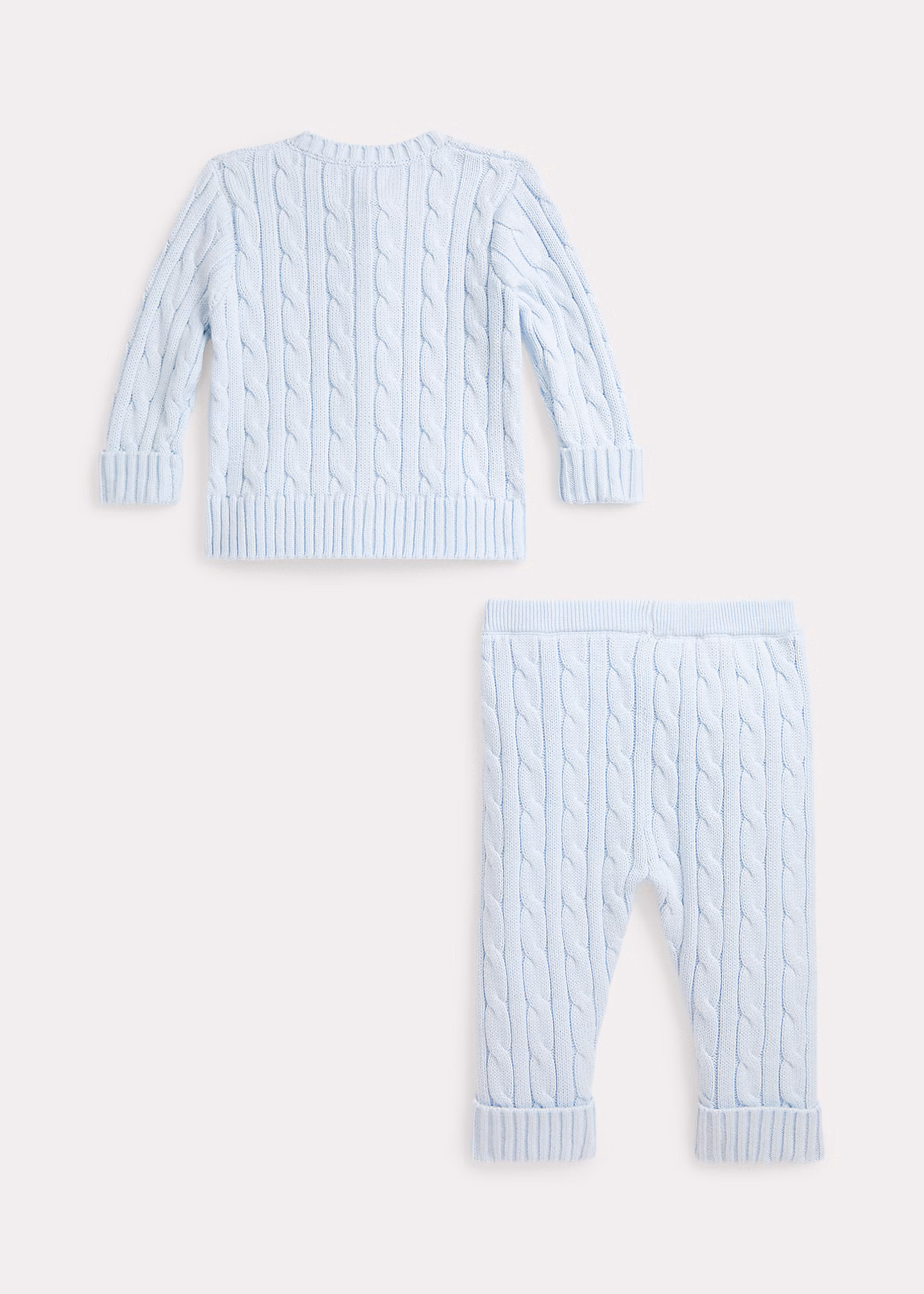 Strickjacke und Hose mit Zopfmuster - RALPH LAUREN OUTLET