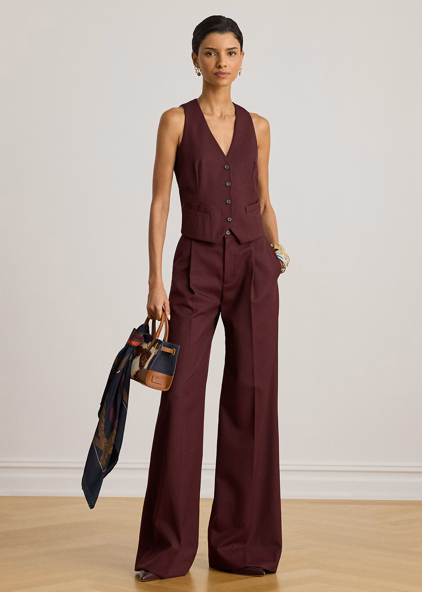 Twill-Weste aus  Wollmischung - RALPH LAUREN OUTLET