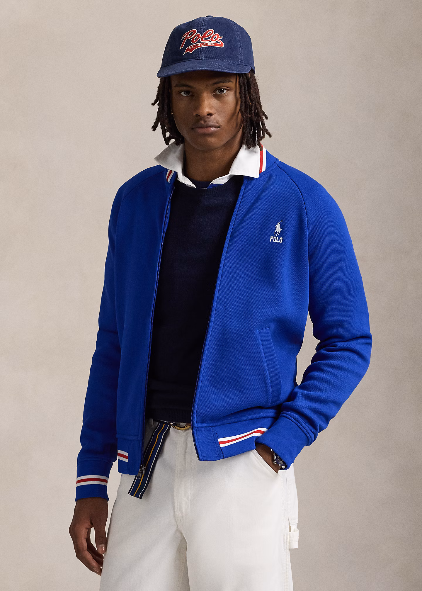 Fliegerjacke aus doppellagigem Stoff - RALPH LAUREN OUTLET