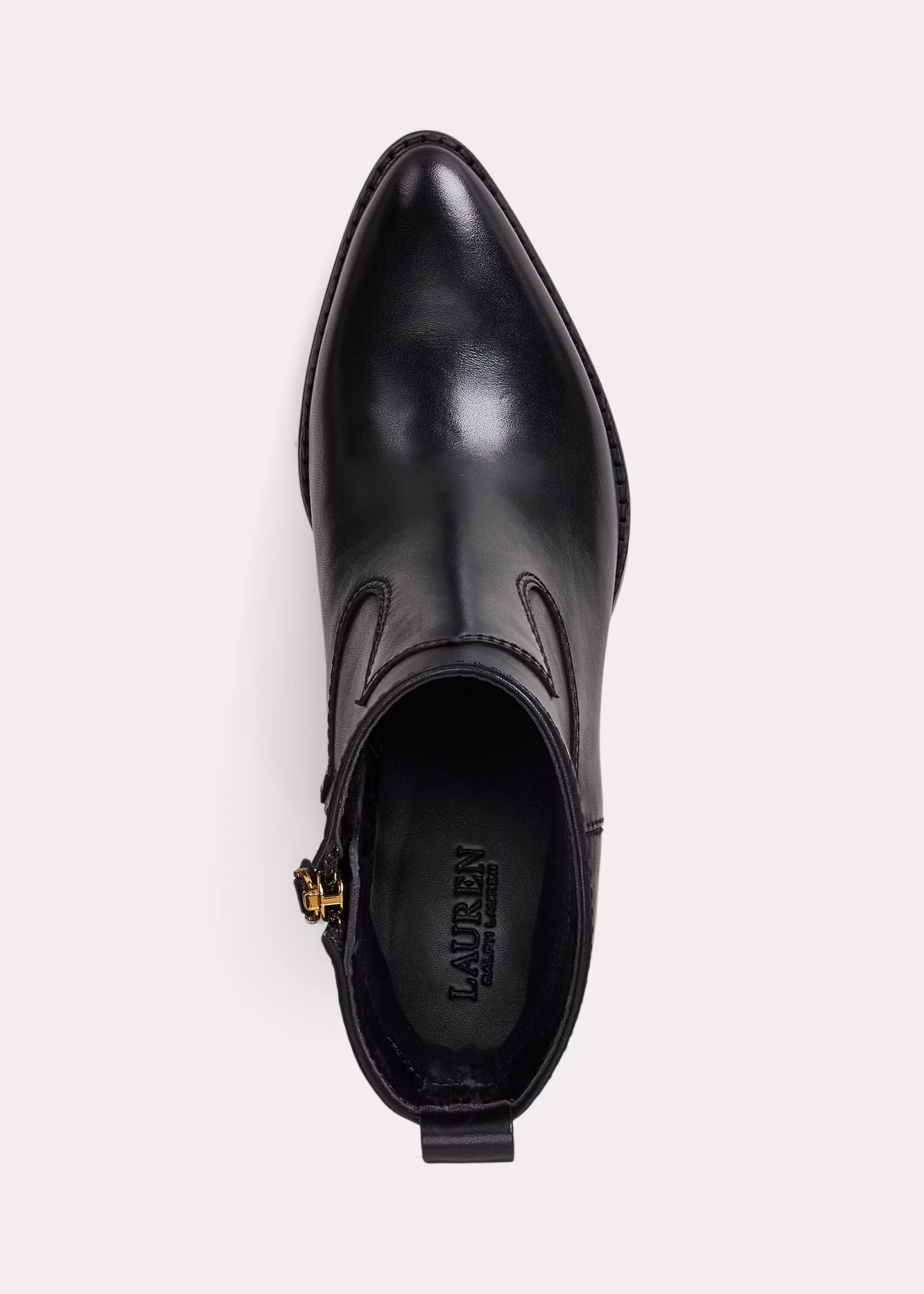 Stiefelette Harpher aus poliertem Leder - RALPH LAUREN OUTLET