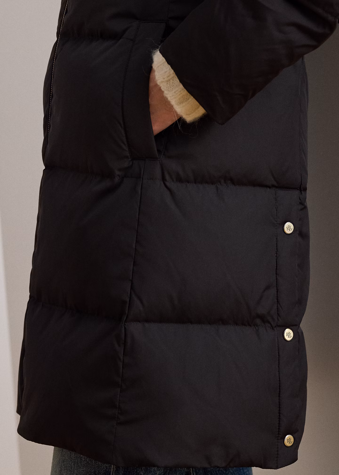 Steppmantel mit Kapuze und Wappen - RALPH LAUREN OUTLET