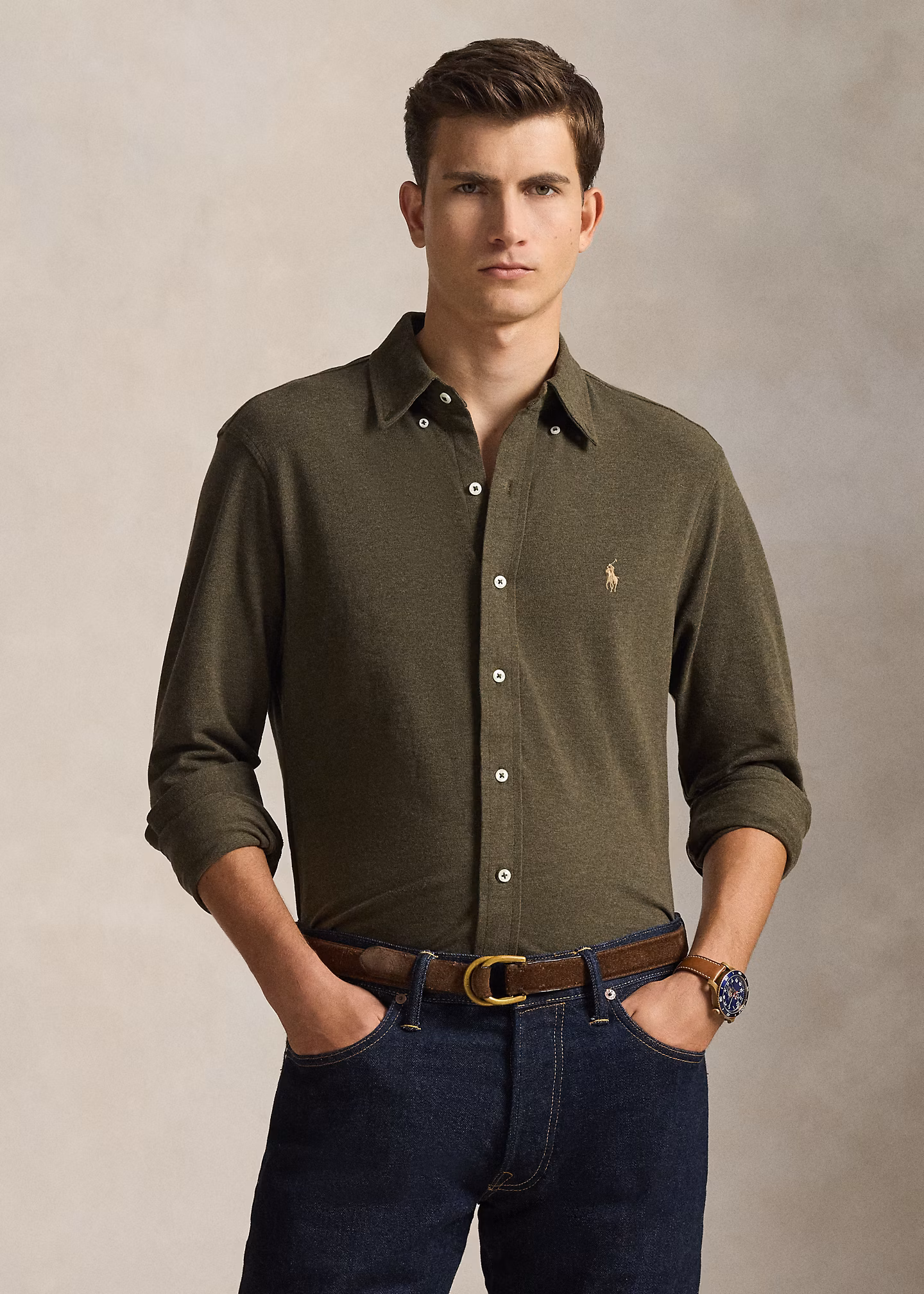 Featherweight-Piqué-Hemd - RALPH LAUREN OUTLET