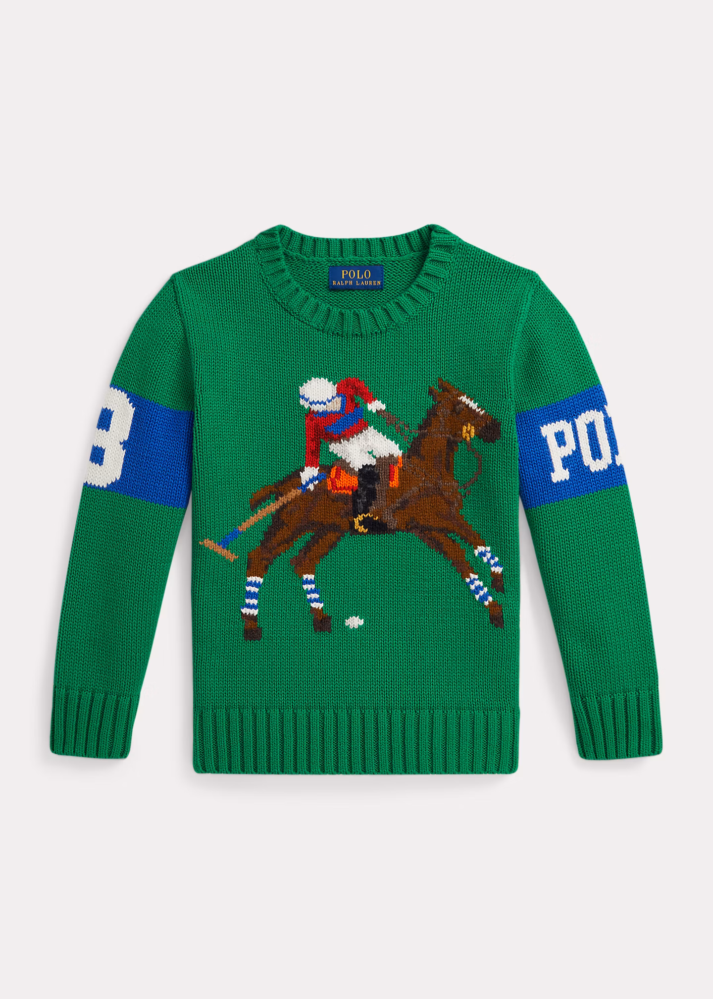 Rundhalspullover mit Reitsport-Intarsie - RALPH LAUREN OUTLET