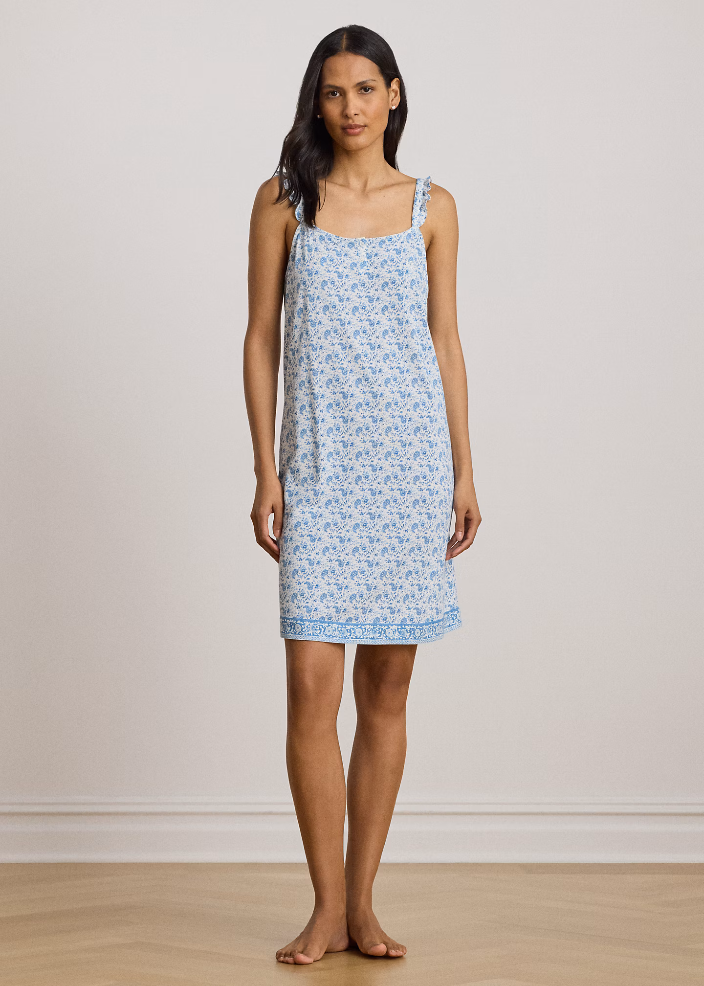 Paisley-Nachthemd mit Rüschenbesatz - RALPH LAUREN OUTLET