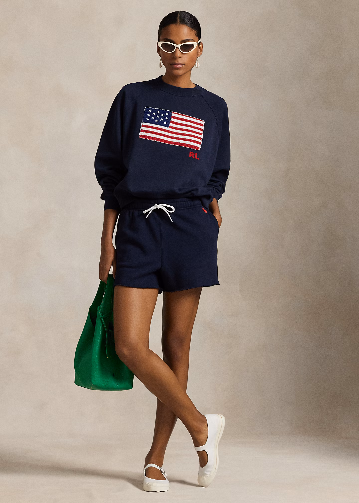 Leichte Fleeceshorts mit Tunnelzug - RALPH LAUREN OUTLET