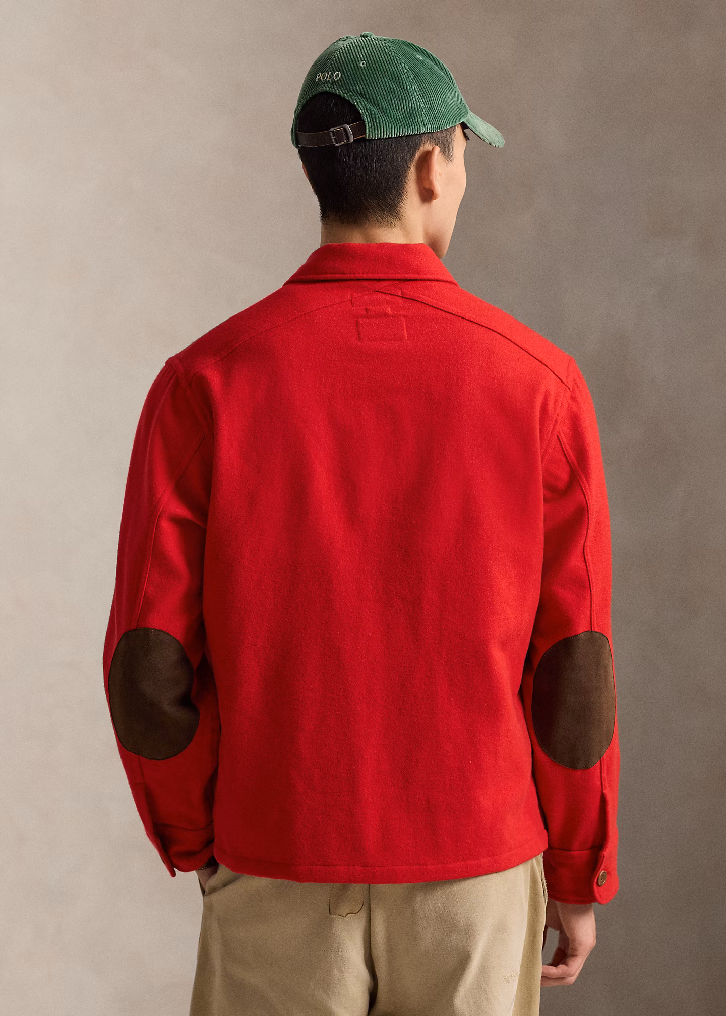 Twill-Hemdjacke mit Wildlederaufnäher - RALPH LAUREN OUTLET