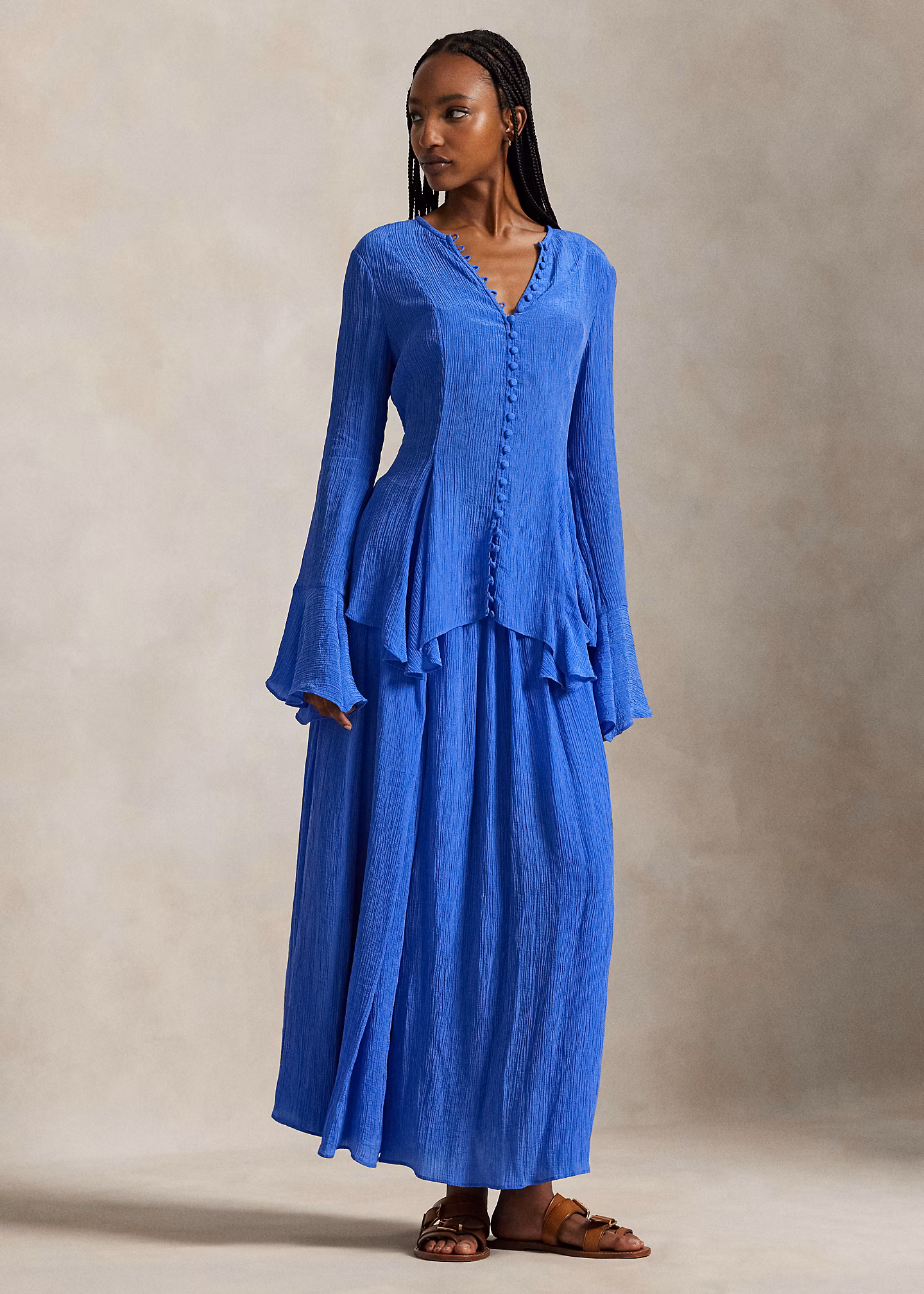 A-Linien-Wickelrock in Knitteroptik - RALPH LAUREN OUTLET