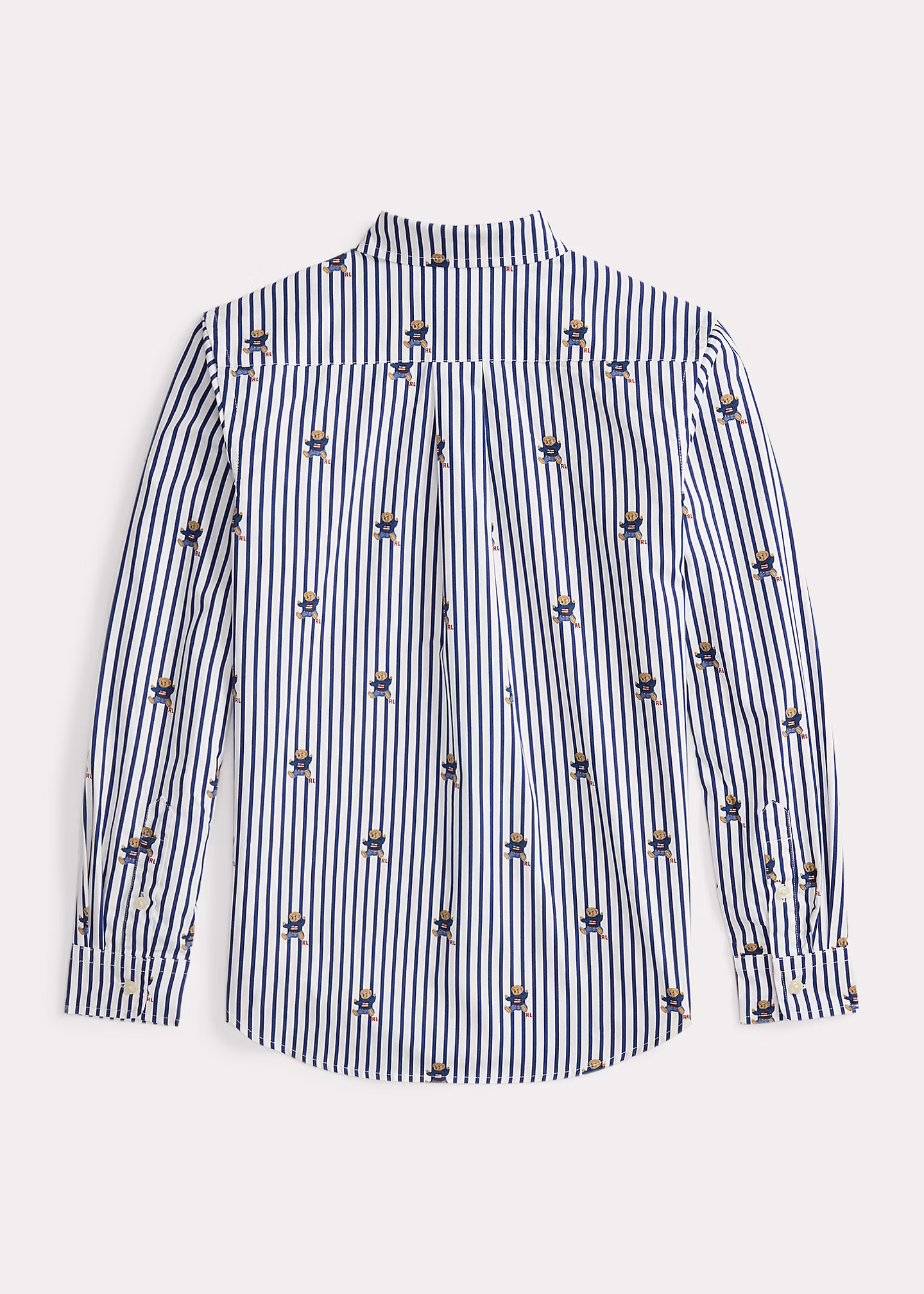 Gestreiftes Popelinehemd mit Polo Bear - RALPH LAUREN OUTLET