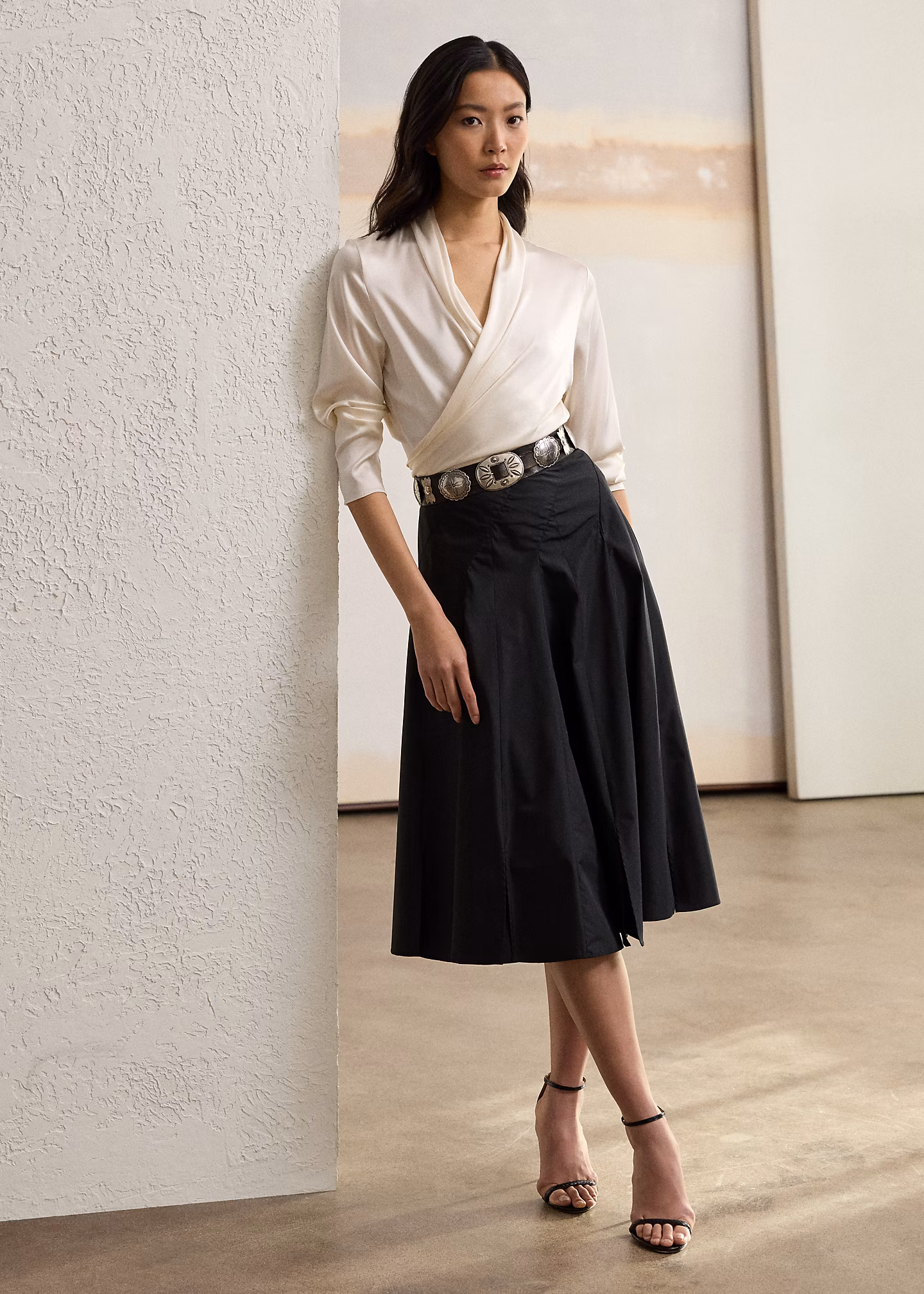 Wickelbluse Shea aus Seidencharmeuse - RALPH LAUREN OUTLET