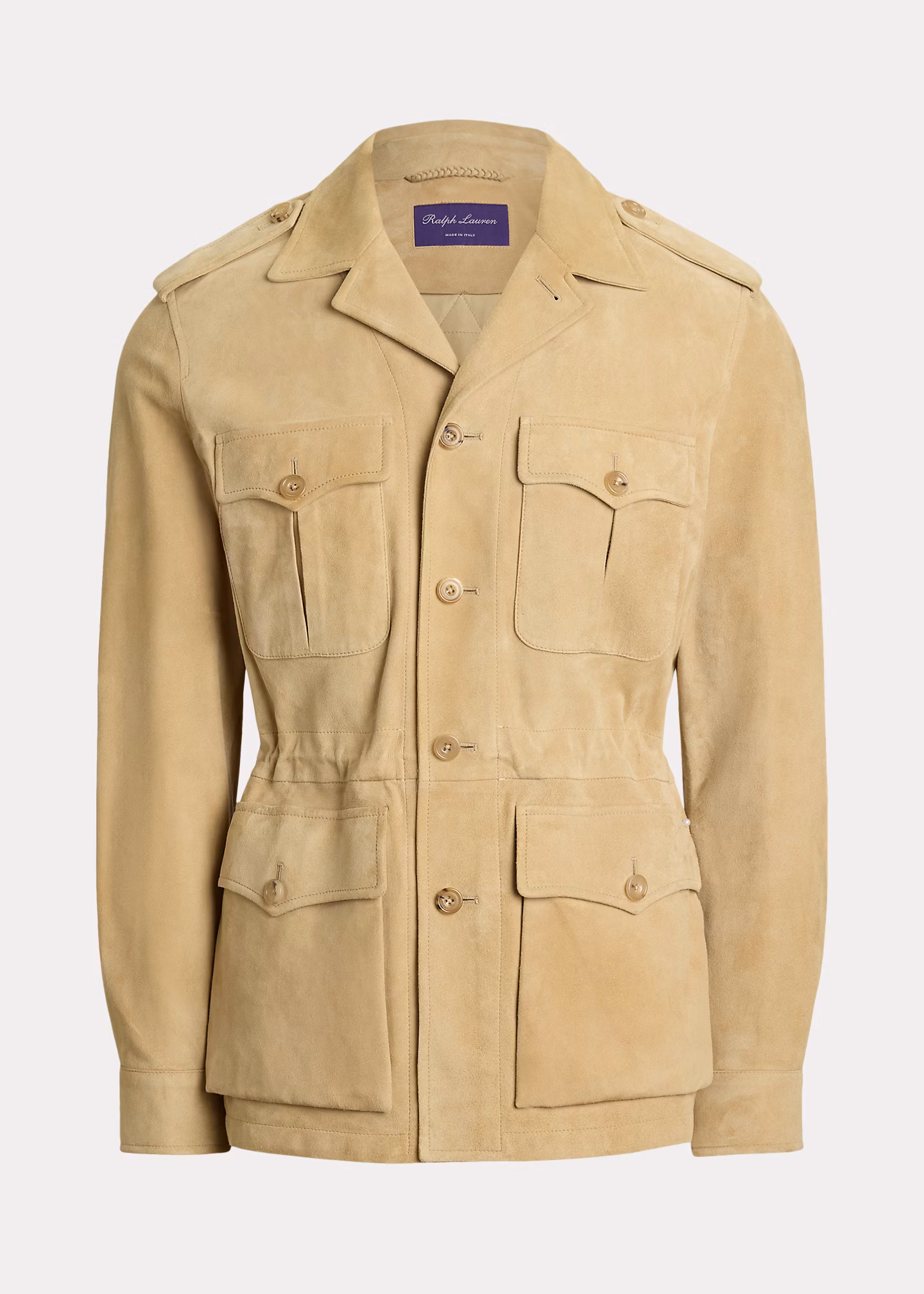 Handgeschneiderte Utility-Wildlederjacke - RALPH LAUREN OUTLET