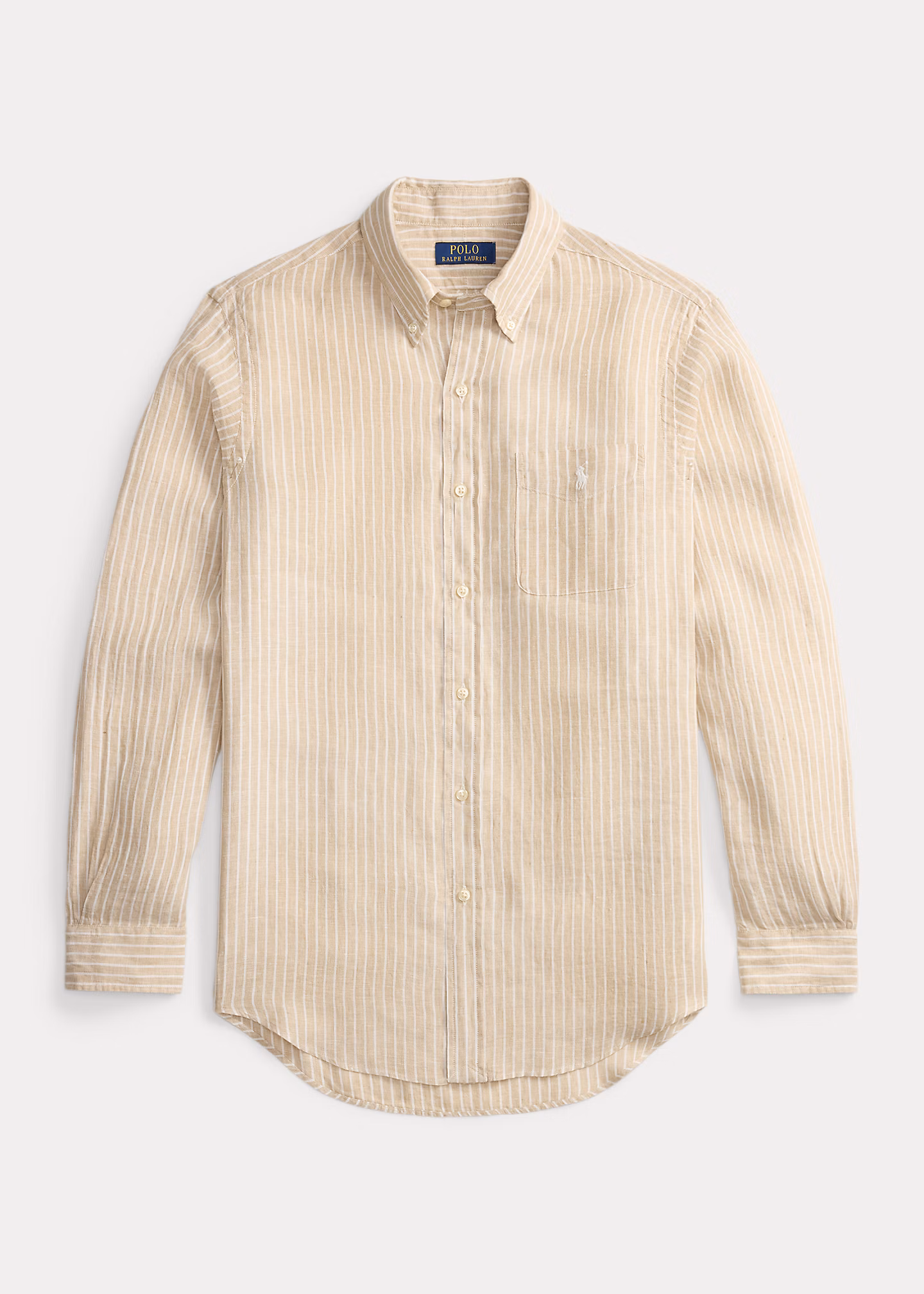 Gestreiftes Custom-Fit Leinenhemd - RALPH LAUREN OUTLET