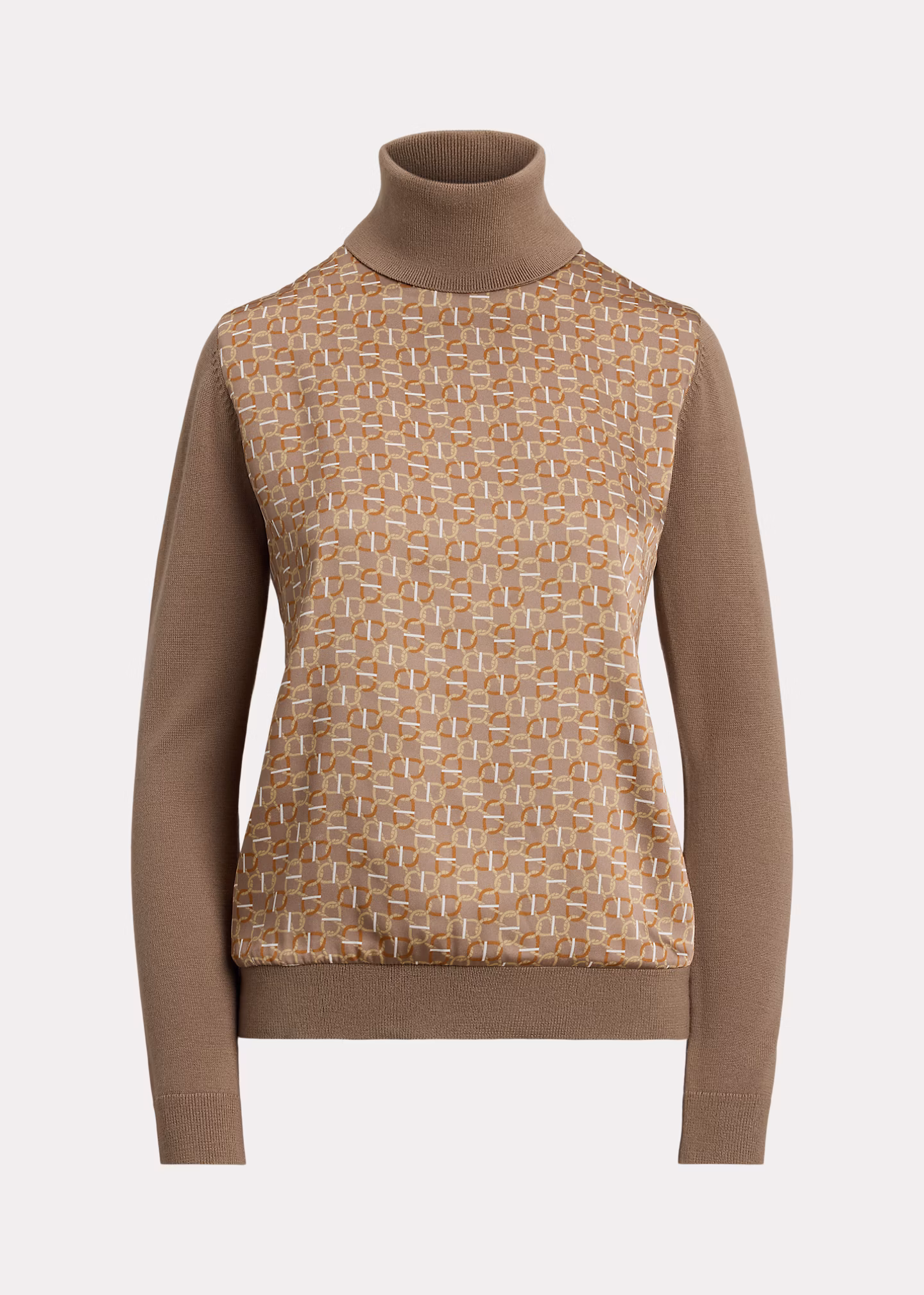 Gemusterter Rollkragenpullover mit Wolle - RALPH LAUREN OUTLET