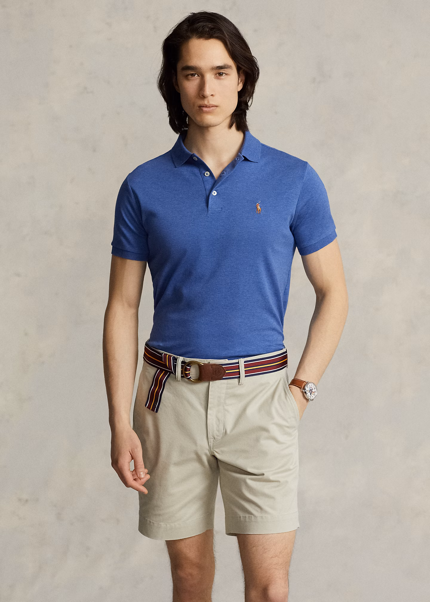 Custom-Slim-Fit Baumwoll-Poloshirt - RALPH LAUREN OUTLET