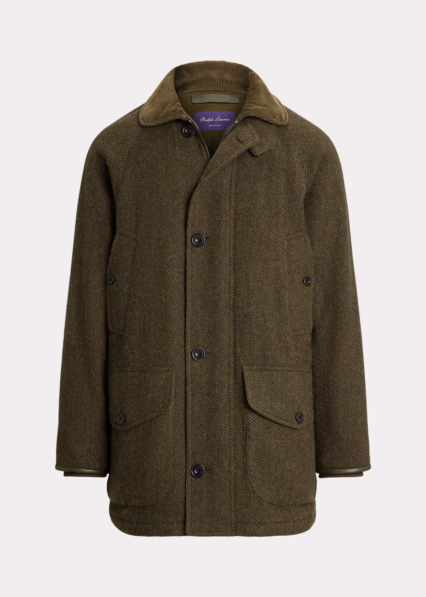 Woll-Kaschmir-Jacke mit Fischgratmuster - RALPH LAUREN OUTLET