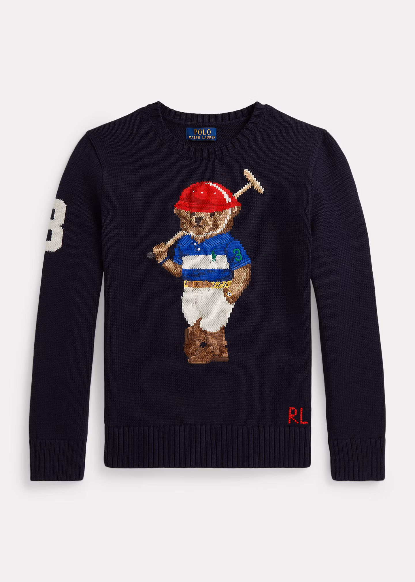 Rundhalspullover mit Polo Bear - RALPH LAUREN OUTLET