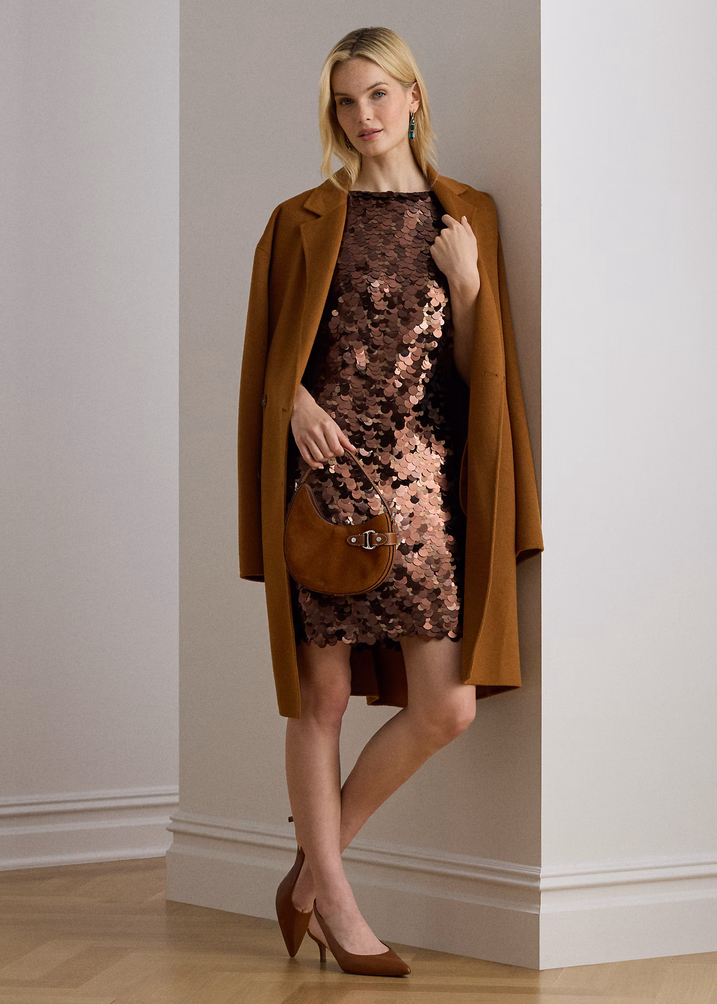 Etui-Cocktailkleid mit Pailletten - RALPH LAUREN OUTLET