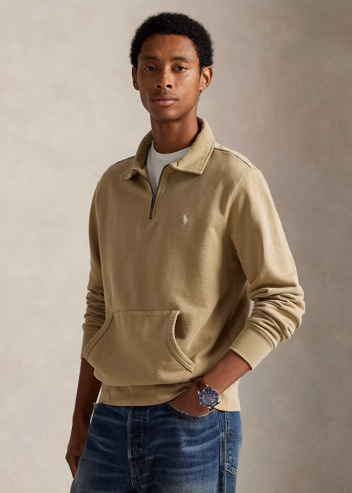 Sweatshirt aus Loopback-Fleece - RALPH LAUREN OUTLET