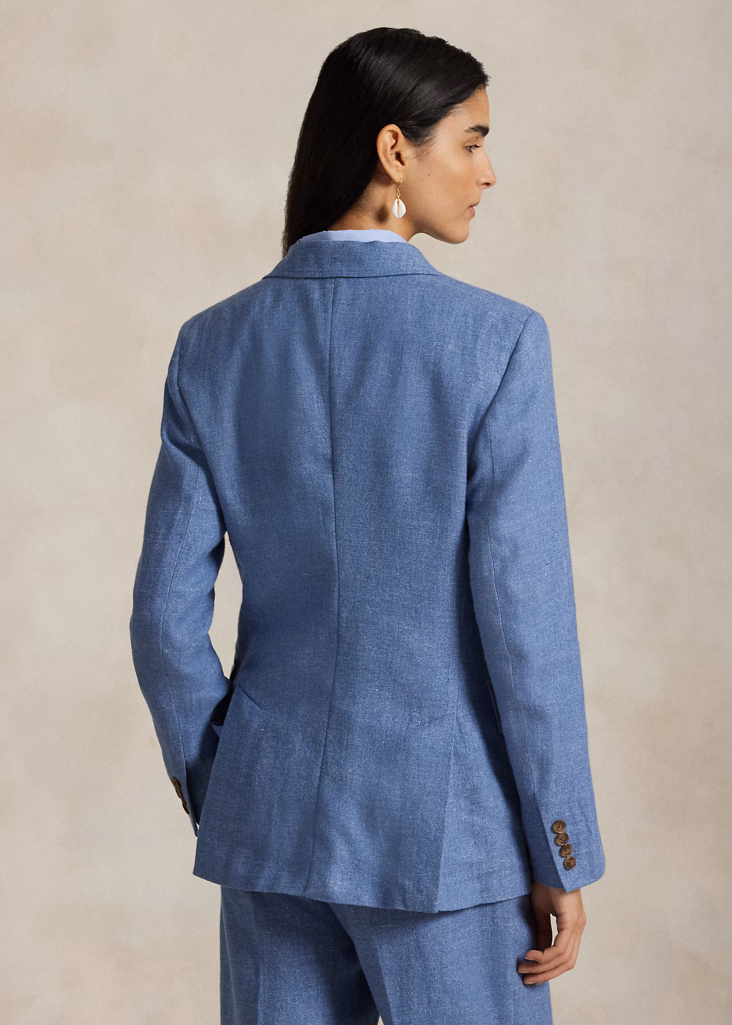 Einreihiger Leinen-Baumwoll-Blazer - RALPH LAUREN OUTLET