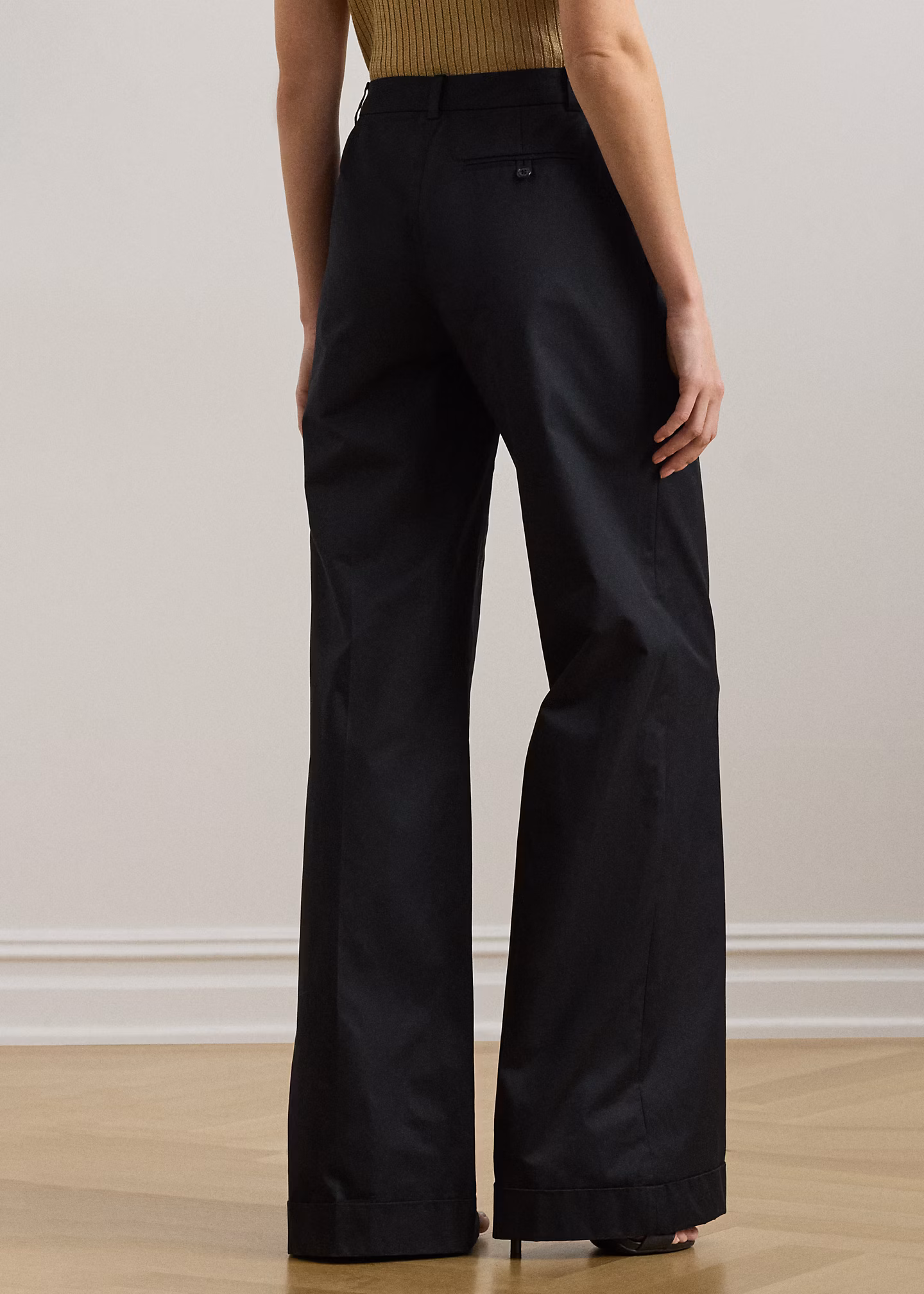 Twill-Bundfaltenhose mit weitem Bein - RALPH LAUREN OUTLET