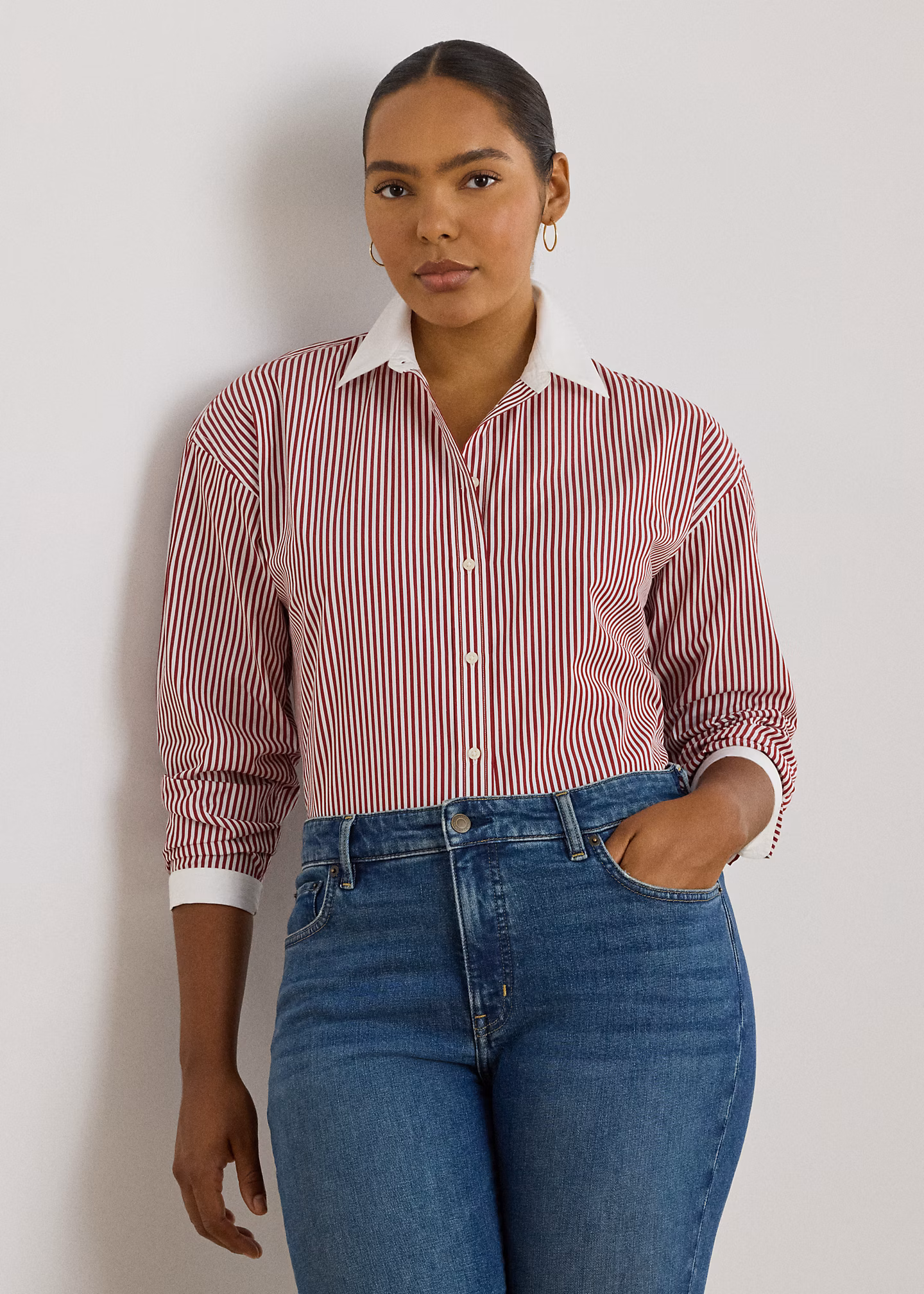 Hemd aus merzerisiertem Baumwollstoff - RALPH LAUREN OUTLET