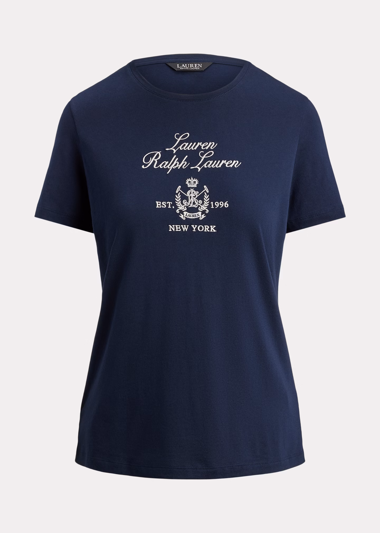 Jersey-T-Shirt mit Wappenstickerei - RALPH LAUREN OUTLET