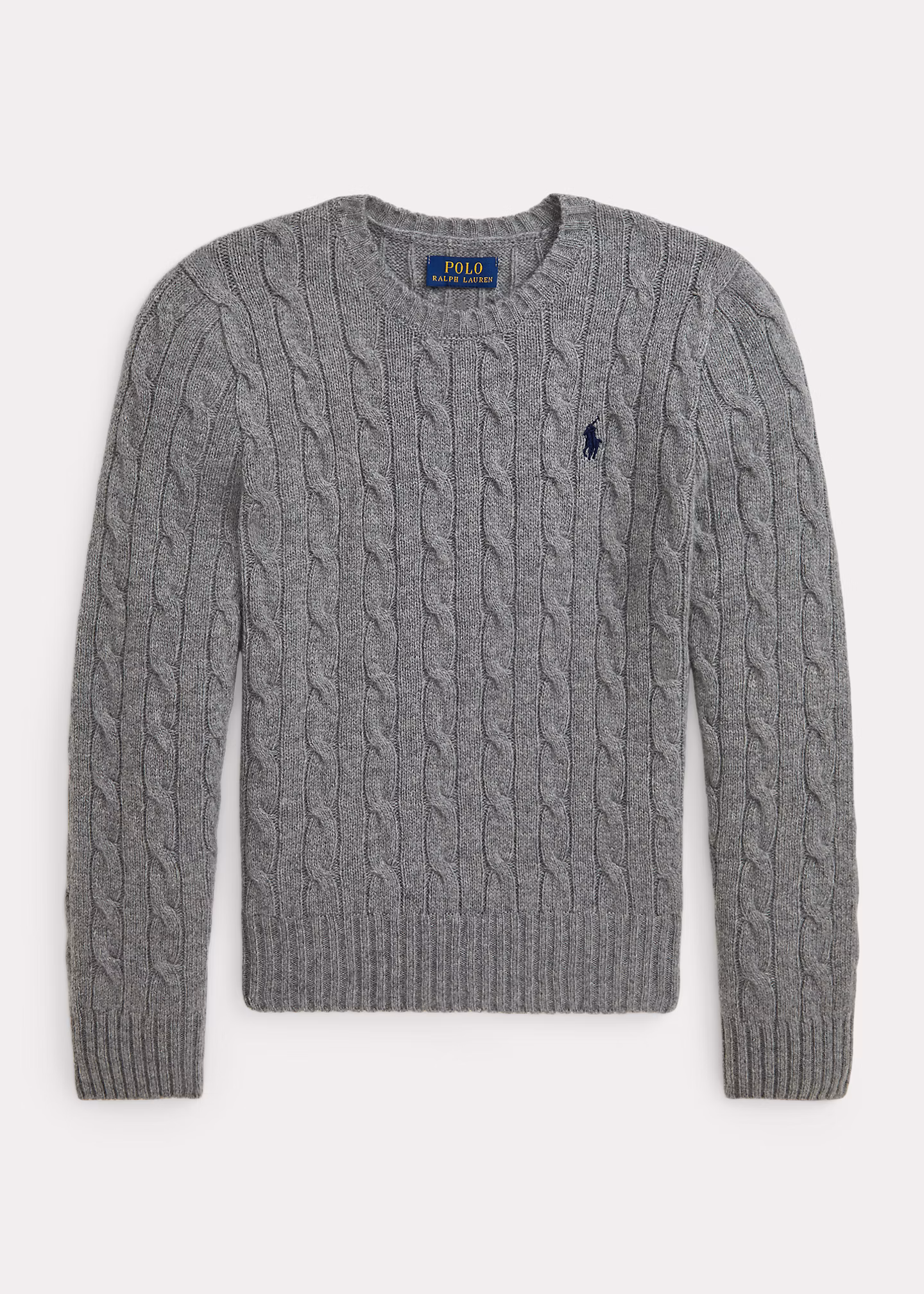 Woll-Kaschmir-Pullover mit Zopfmuster - RALPH LAUREN OUTLET