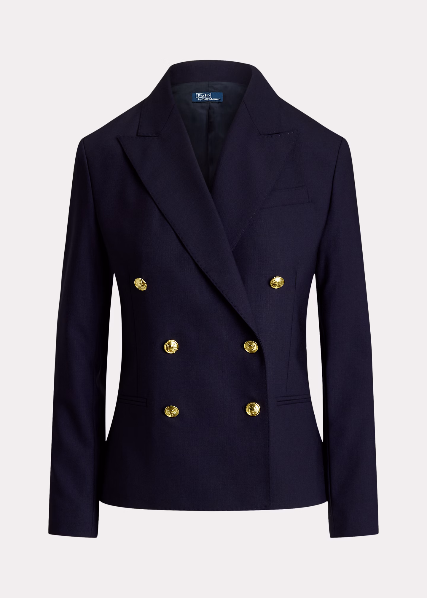 Zweireihiger kurzer Stretchwollblazer - RALPH LAUREN OUTLET