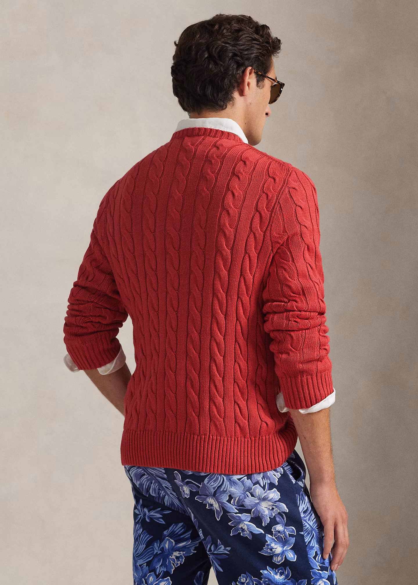 Baumwollpullover mit Zopfmuster - RALPH LAUREN OUTLET