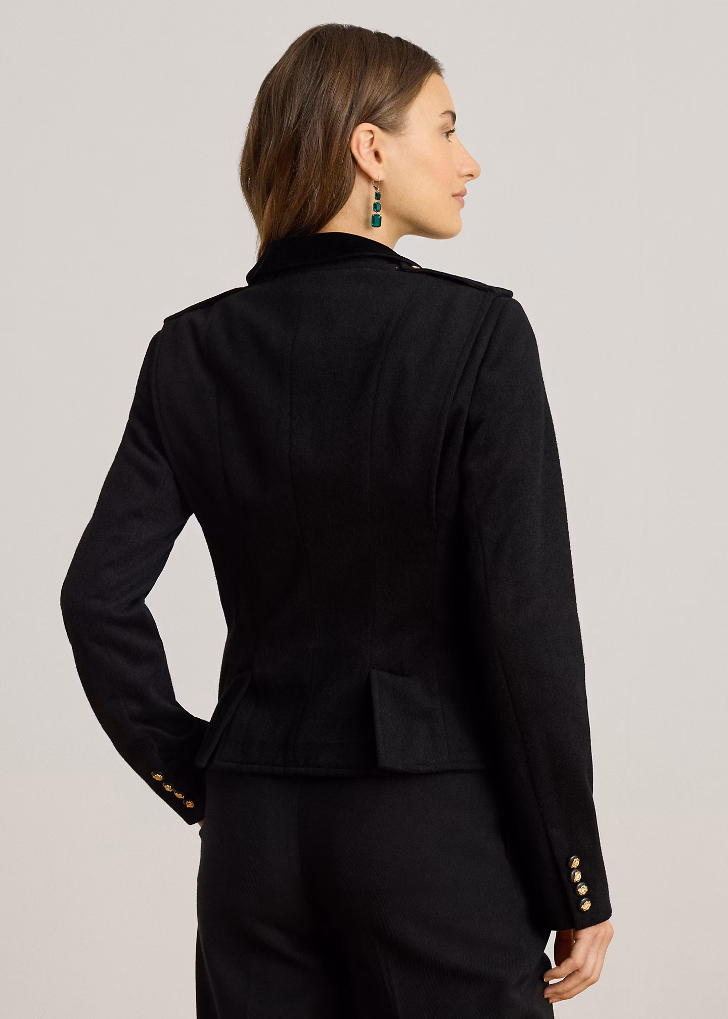 Verkürzte Twilljacke mit Samtbesatz - RALPH LAUREN OUTLET