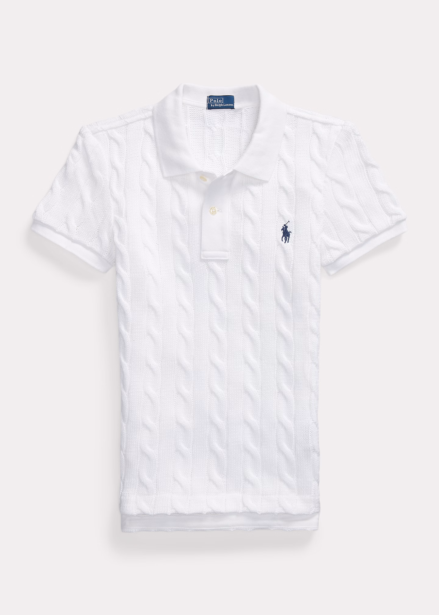Poloshirt mit Zopfmuster - RALPH LAUREN OUTLET