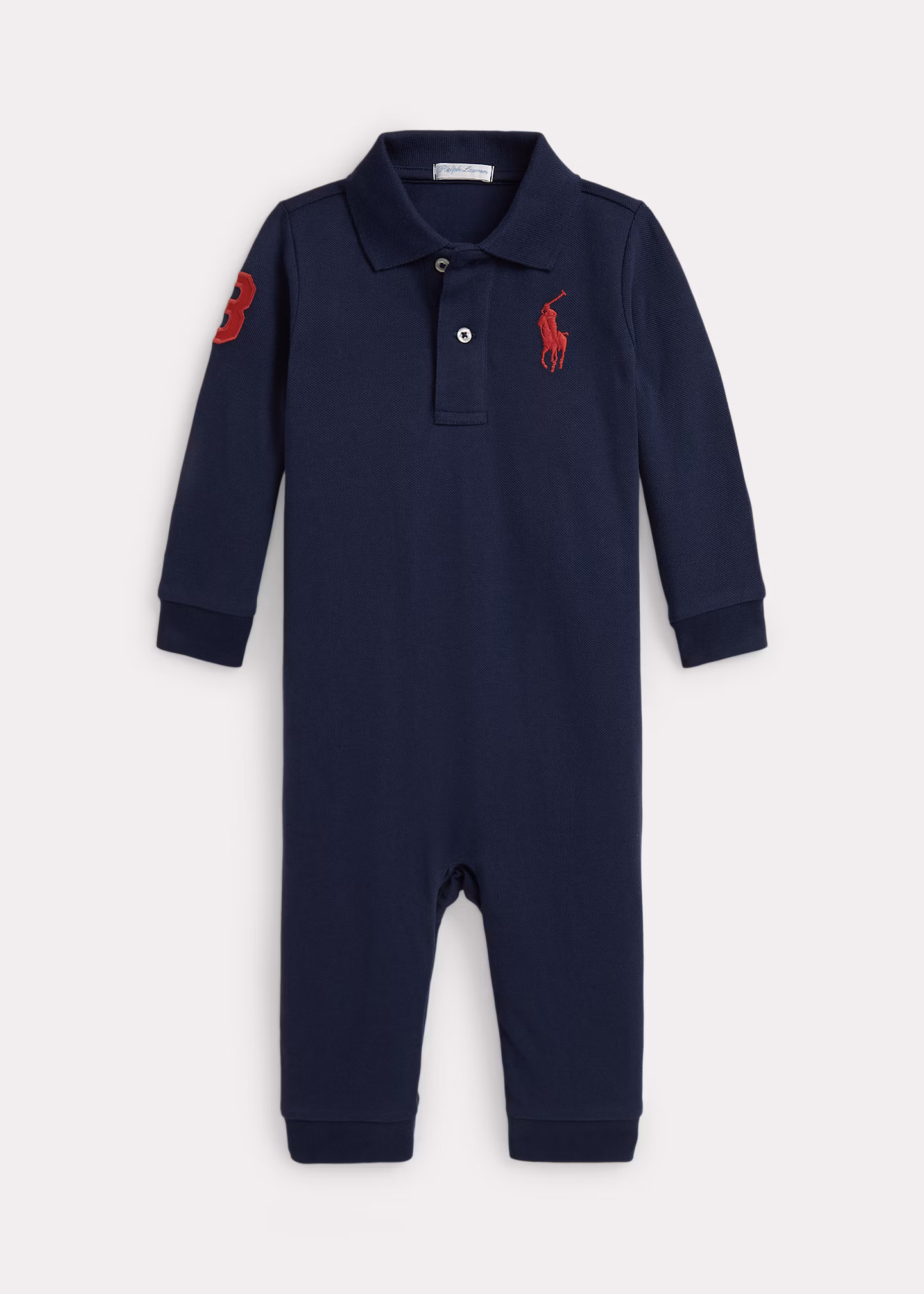 Polo-Baumwollstrampler mit Big Pony - RALPH LAUREN OUTLET