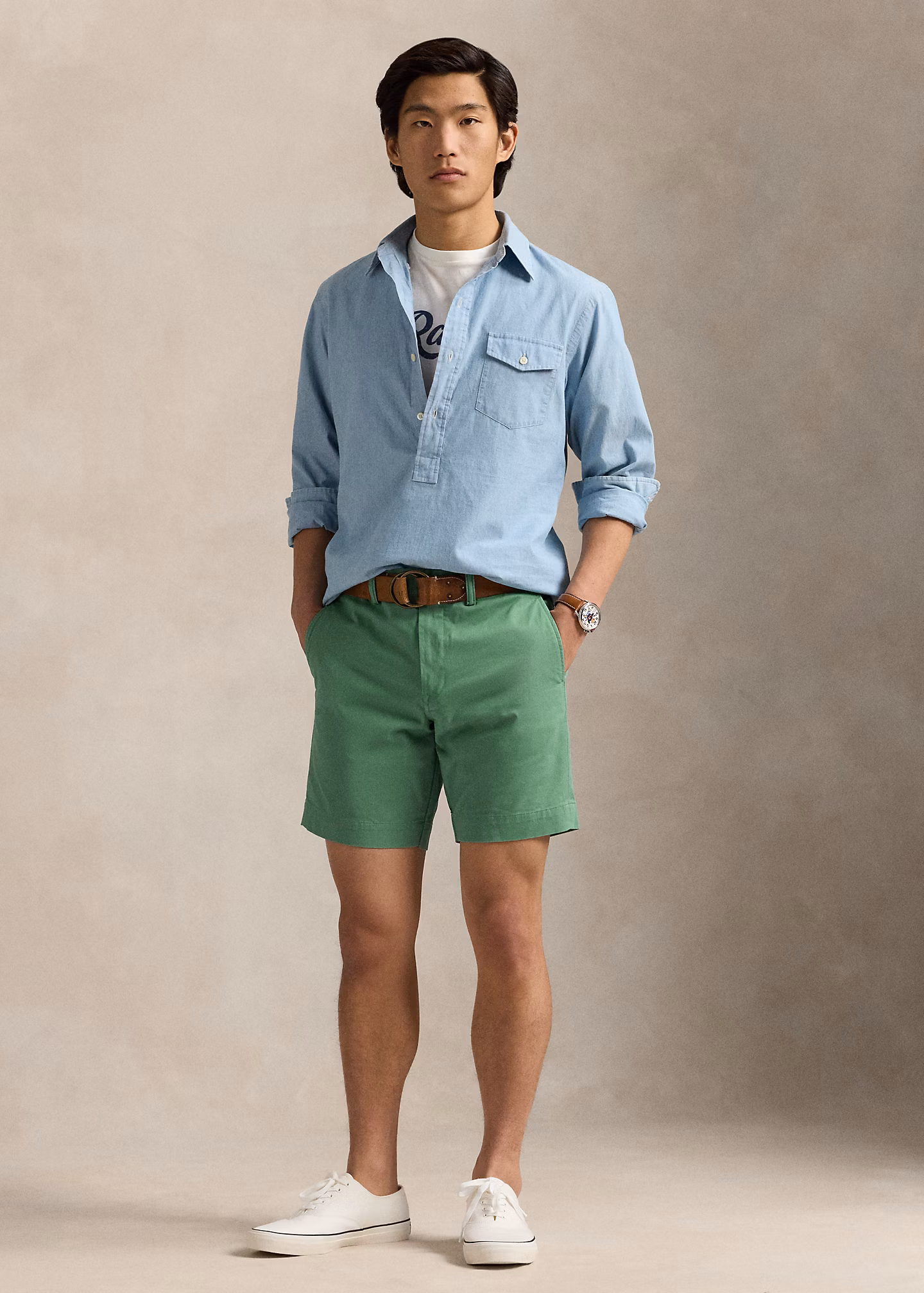 Stretch-Straight-Fit Chinoshorts - RALPH LAUREN OUTLET